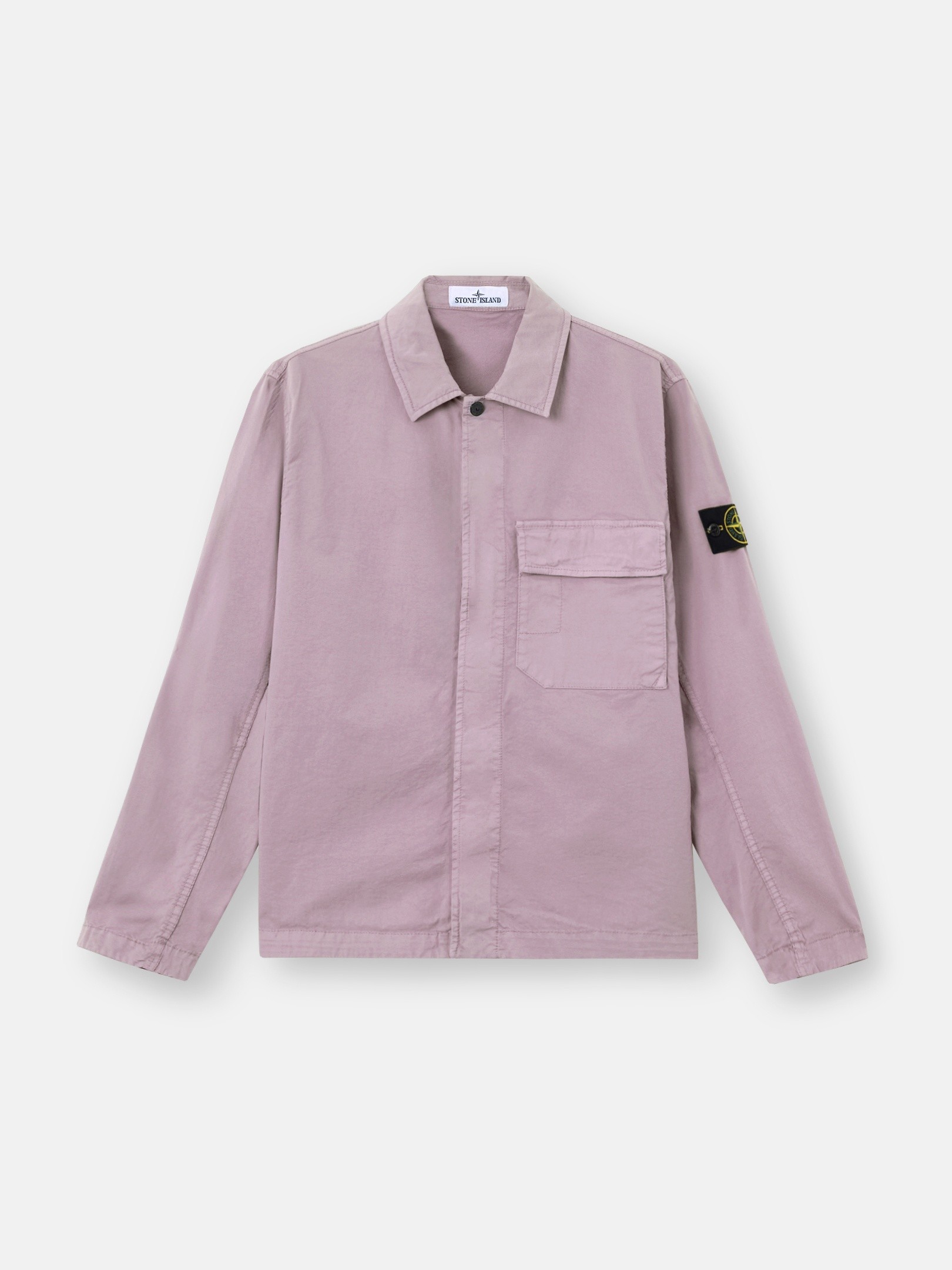 Purple Grey Regular-fit overshirt with concealed zip 1200013