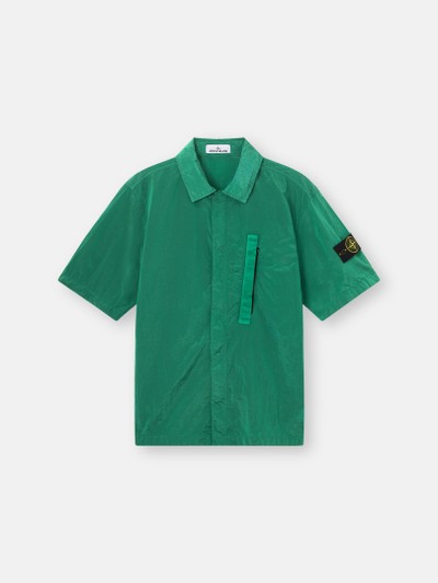 Malachite Comfort-fit short-sleeve shirt with zipper 1200028 NYLON