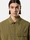 1200031 BRUSHED ORGANIC COTTON CANVAS 'OLD' EFFECT Military Green Stone Island