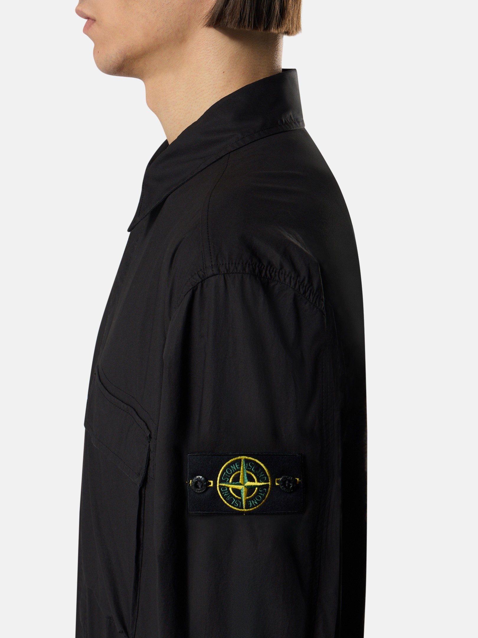 T*6様 ストーン アイランド オーバーシャツ チェストポケット＆2wayファス オーバーシャツ・シャツジャケット・メンズ | Stone Island