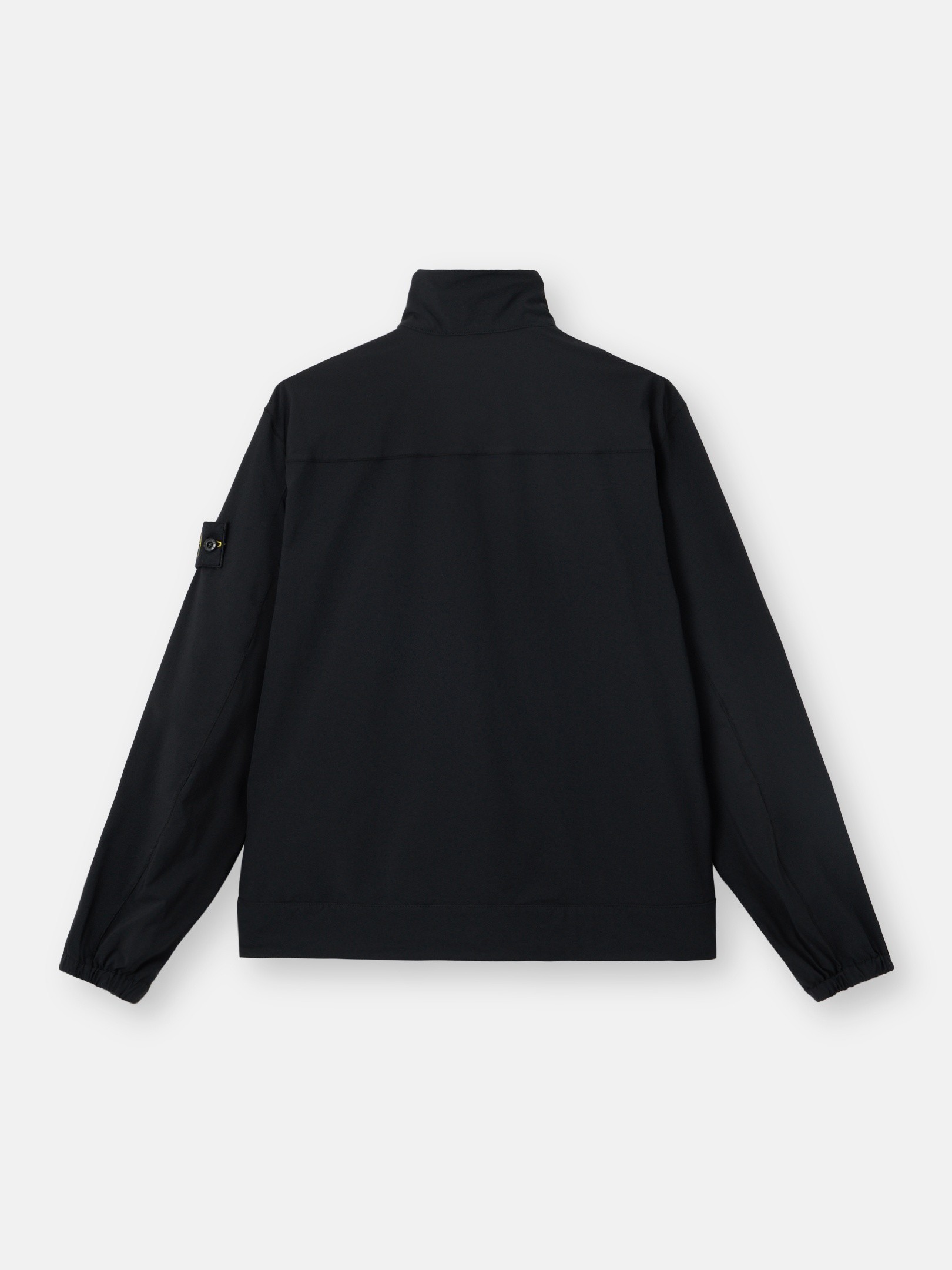 Black Regular-fit overshirt with zip pocket 1200036 STRETCH NYLON