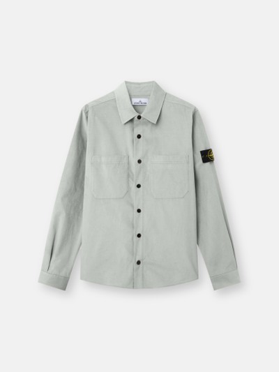 Sage Green Regular-fit overshirt with pockets 1200040 COTTON MICRO