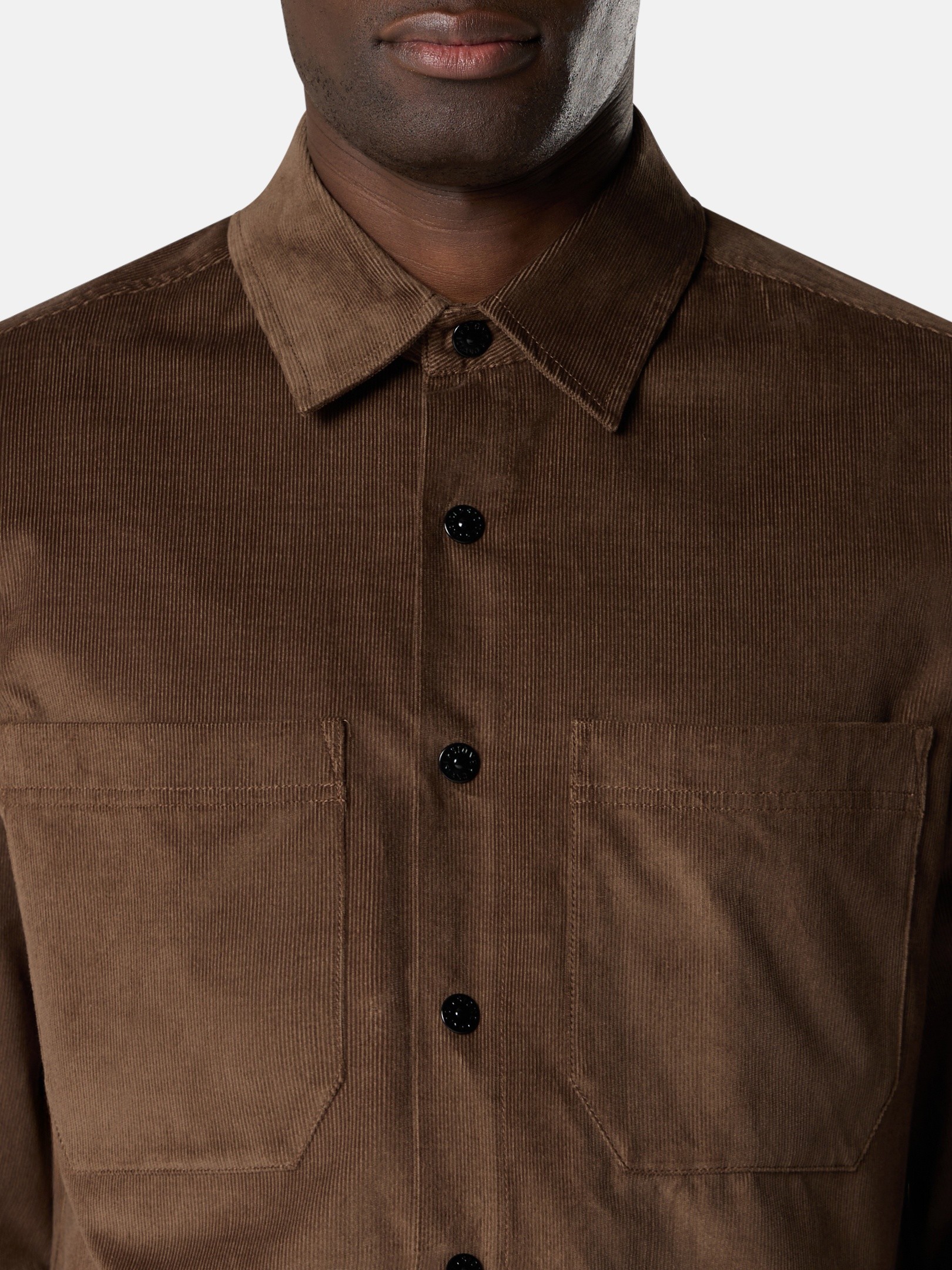 Umber Regular-fit overshirt with pockets 1200040 COTTON MICRO
