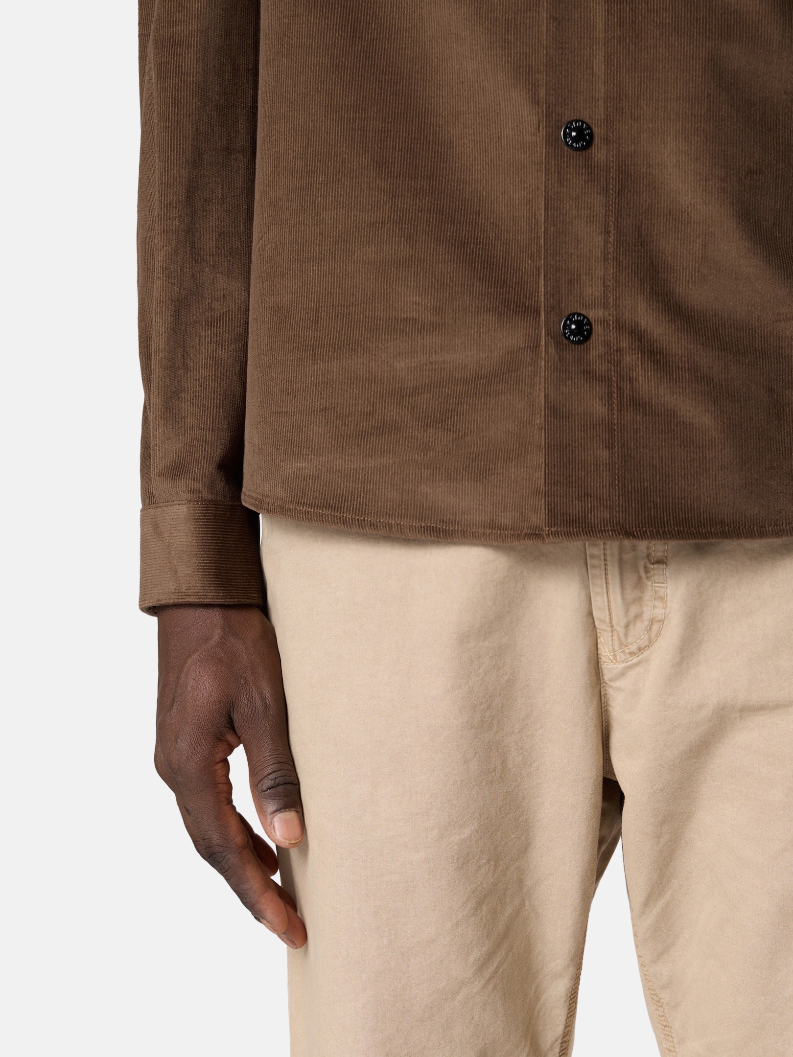 Umber Regular-fit overshirt with pockets 1200040 COTTON MICRO