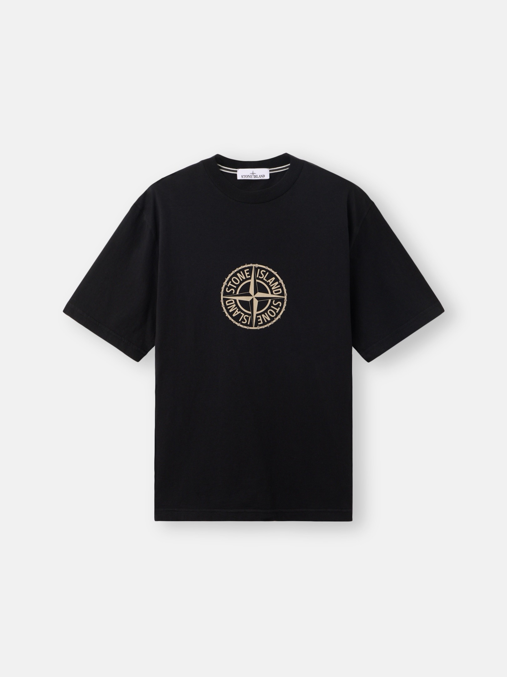 Black Regular-fit T-shirt with 