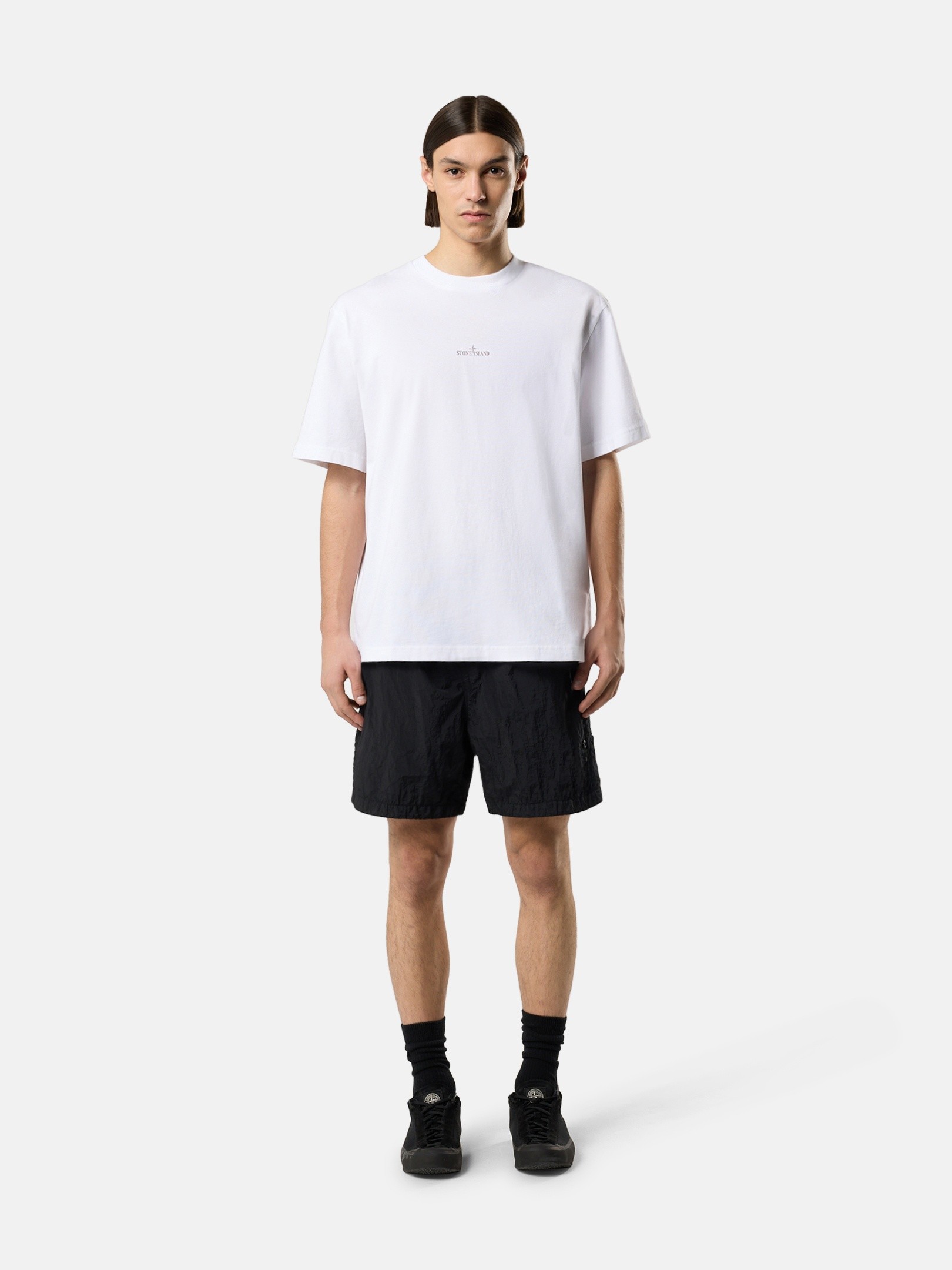 ホワイト レギュラーフィット Tシャツ 