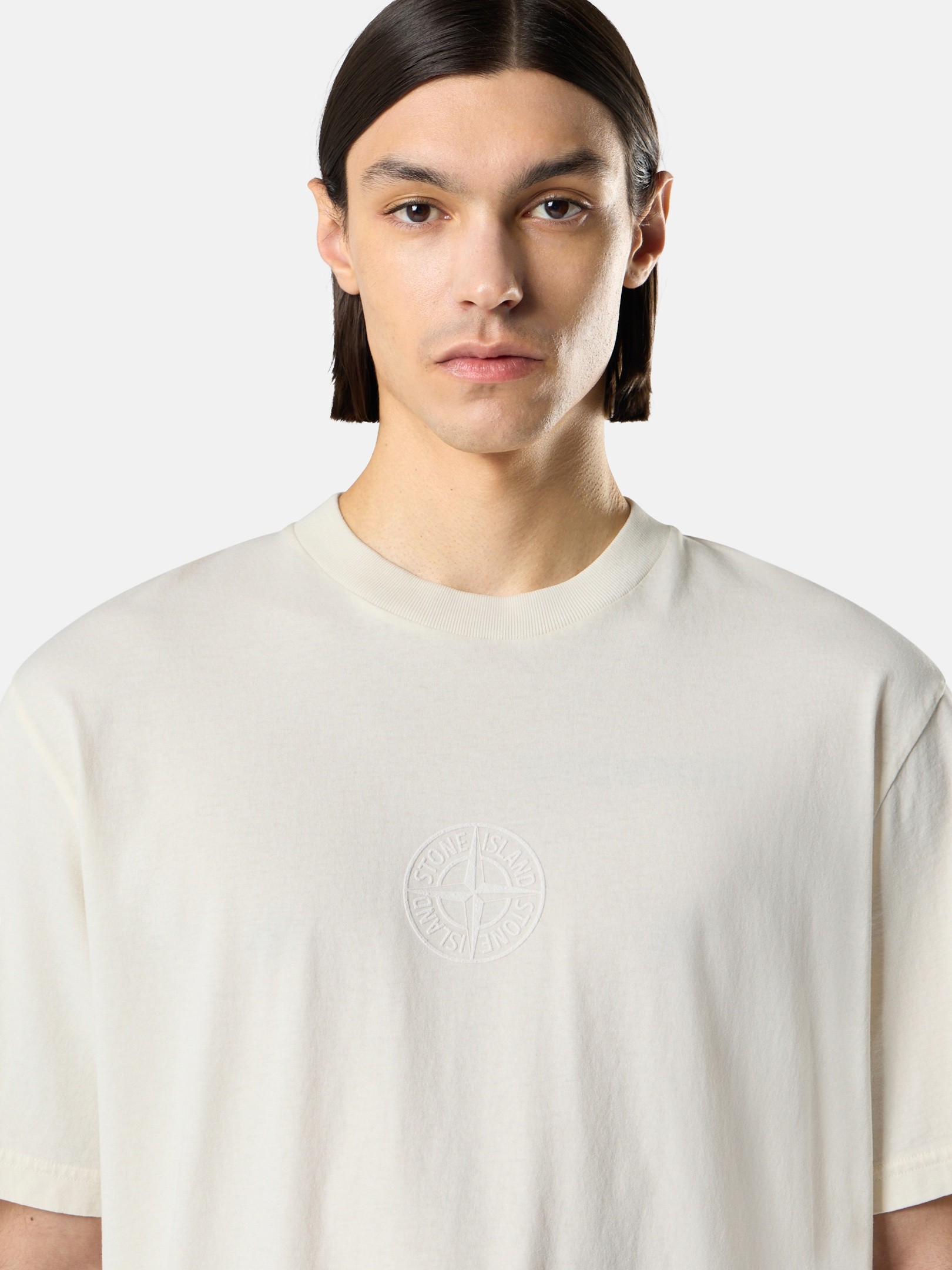 Ivory Regular-fit T-shirt with “Camo Compass” print 2100001