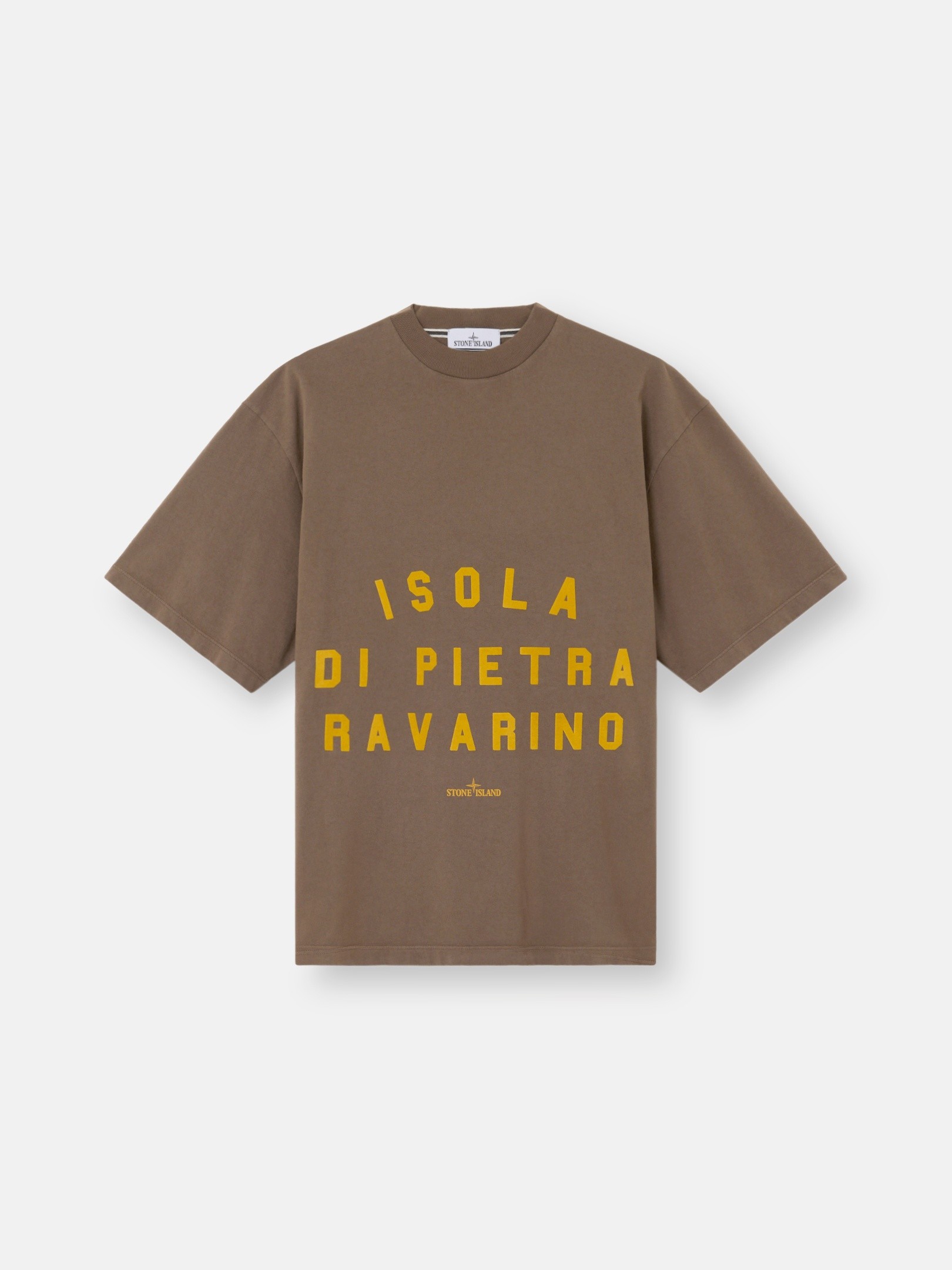 Umber Regular-fit T-shirt with 'Lines' print 2100002 COMBED