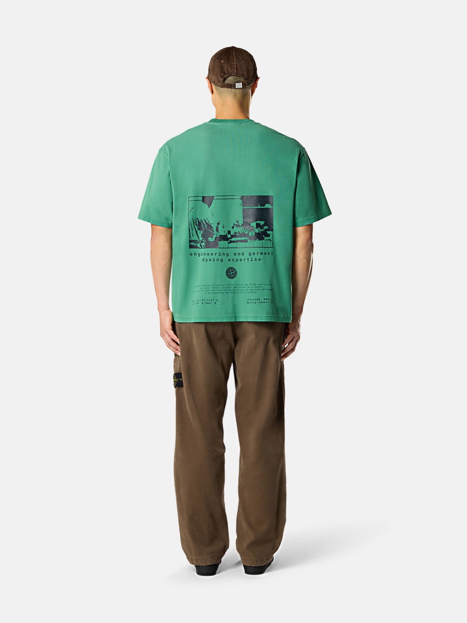 Malachite Regular-fit T-shirt with 'Lab' print 2100002 COMBED