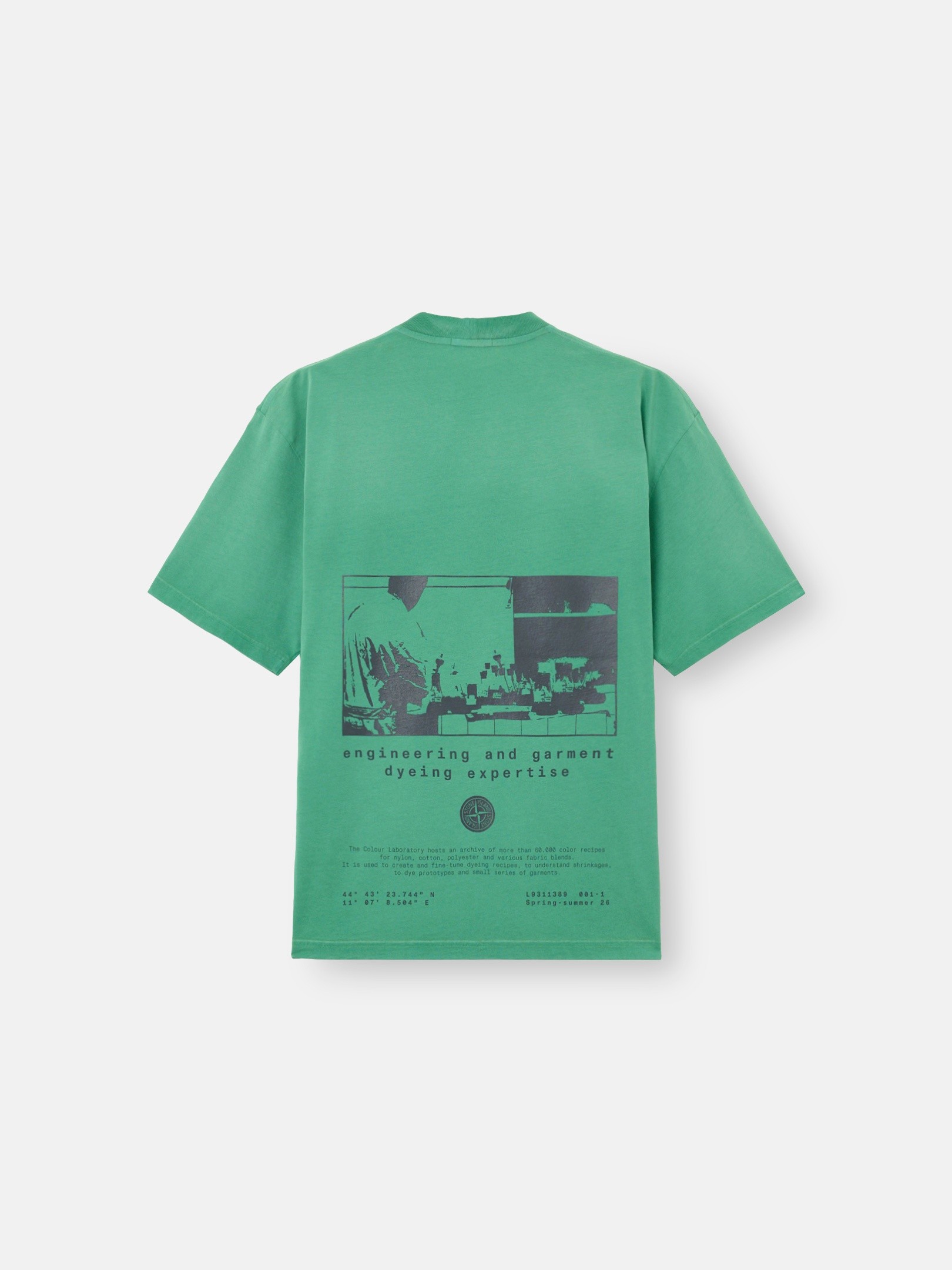 Malachite Regular-fit T-shirt with 'Lab' print 2100002 COMBED