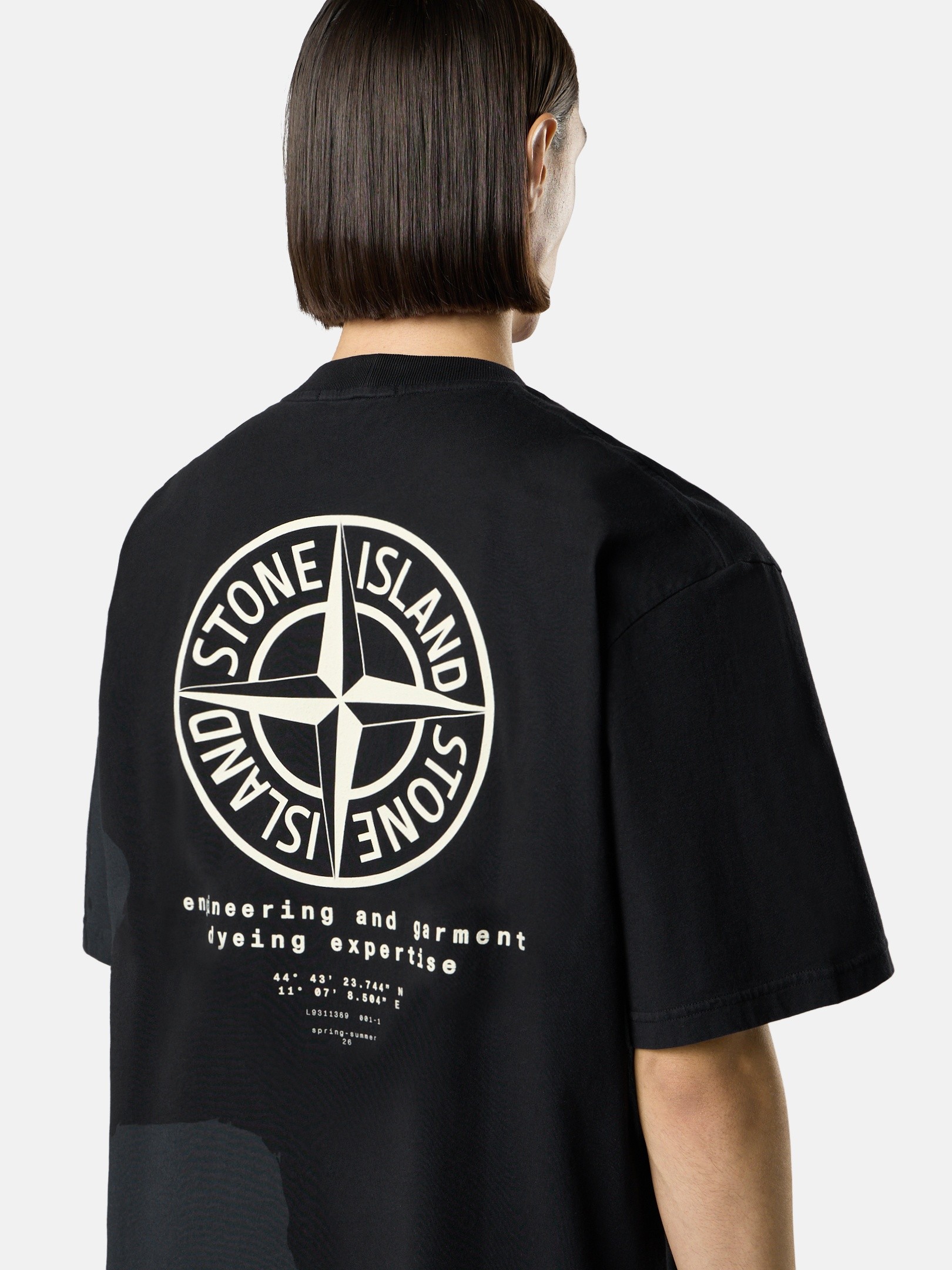 Black Regular-fit T-shirt with “Whirlwind Type” print 2100002