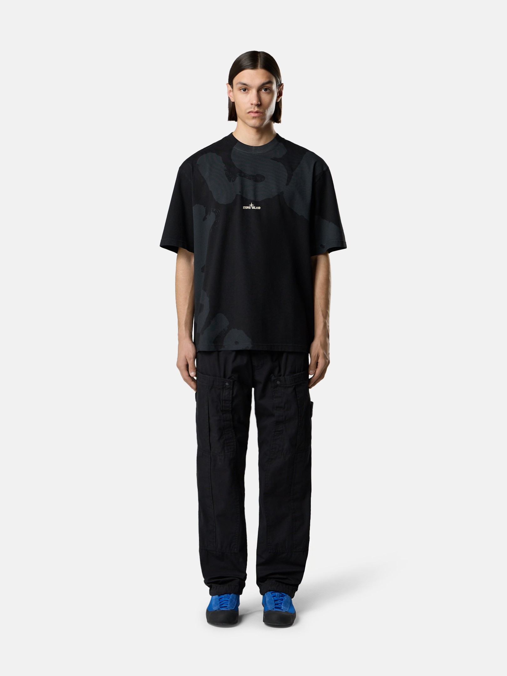 Black Regular-fit T-shirt with “Whirlwind Type” print 2100002