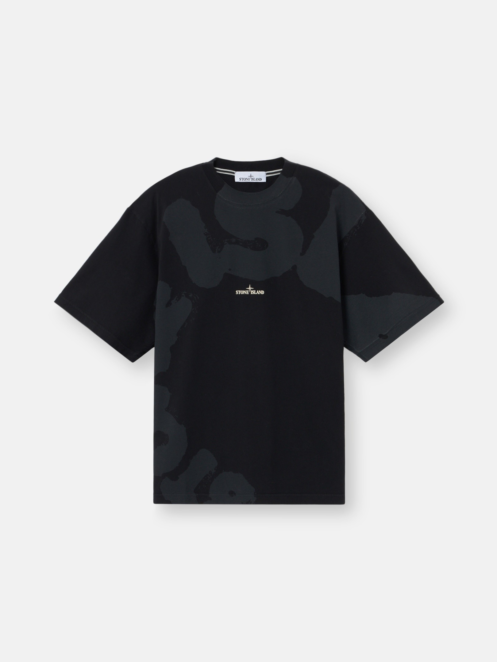 Black Regular-fit T-shirt with “Whirlwind Type” print 2100002