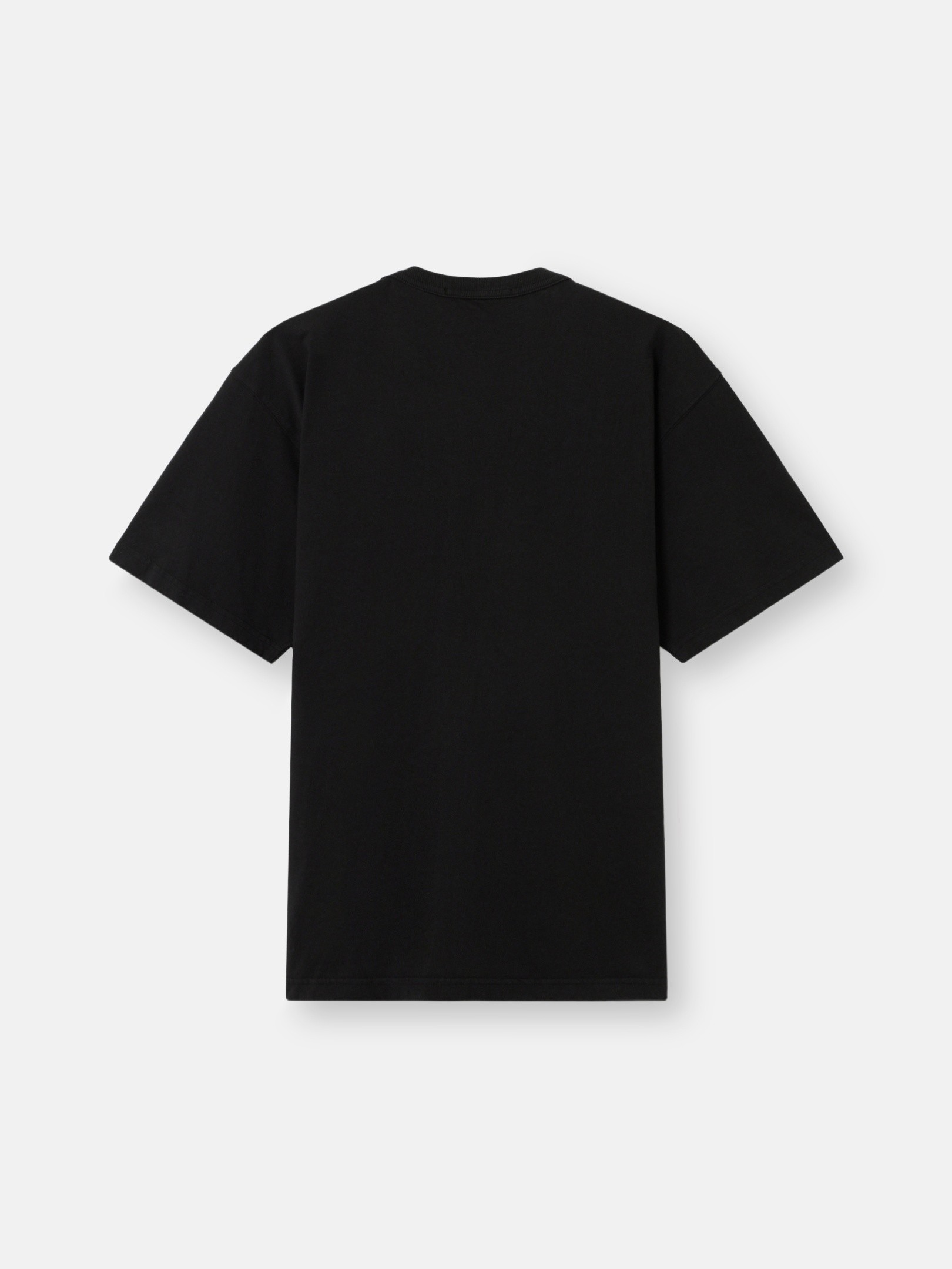 Black Regular-fit T-shirt with chest pocket 2100004 COMBED ORGANIC