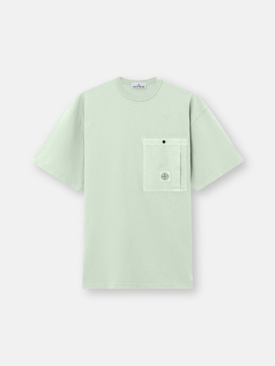 Sage Green Regular-fit T-shirt with chest pocket 2100004 COMBED