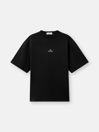 Black Regular-fit T-shirt with logo embroidery 2100006 ORGANIC