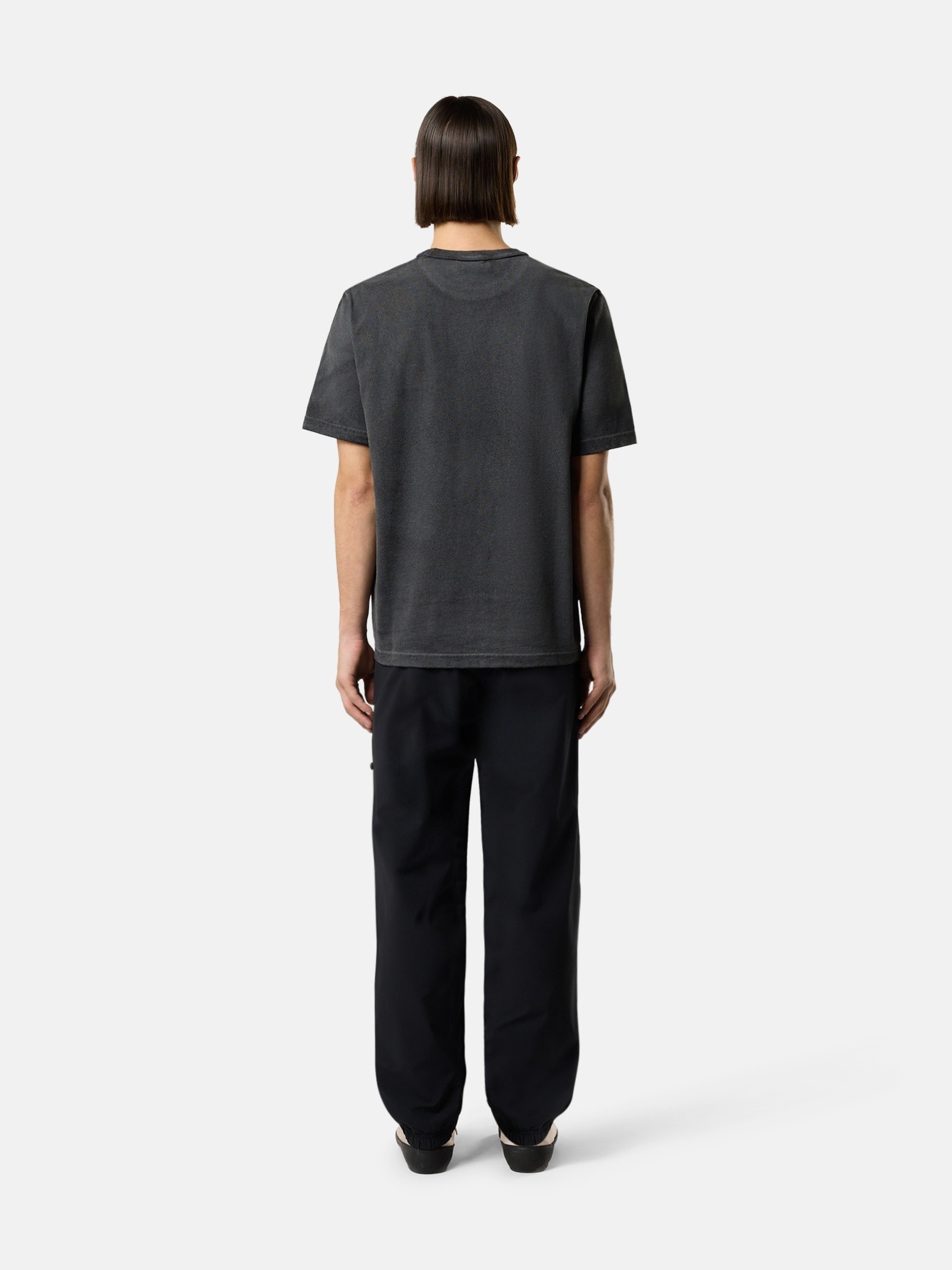 Black Regular-fit T-shirt with Compass logo 2100013 COMBED ORGANIC