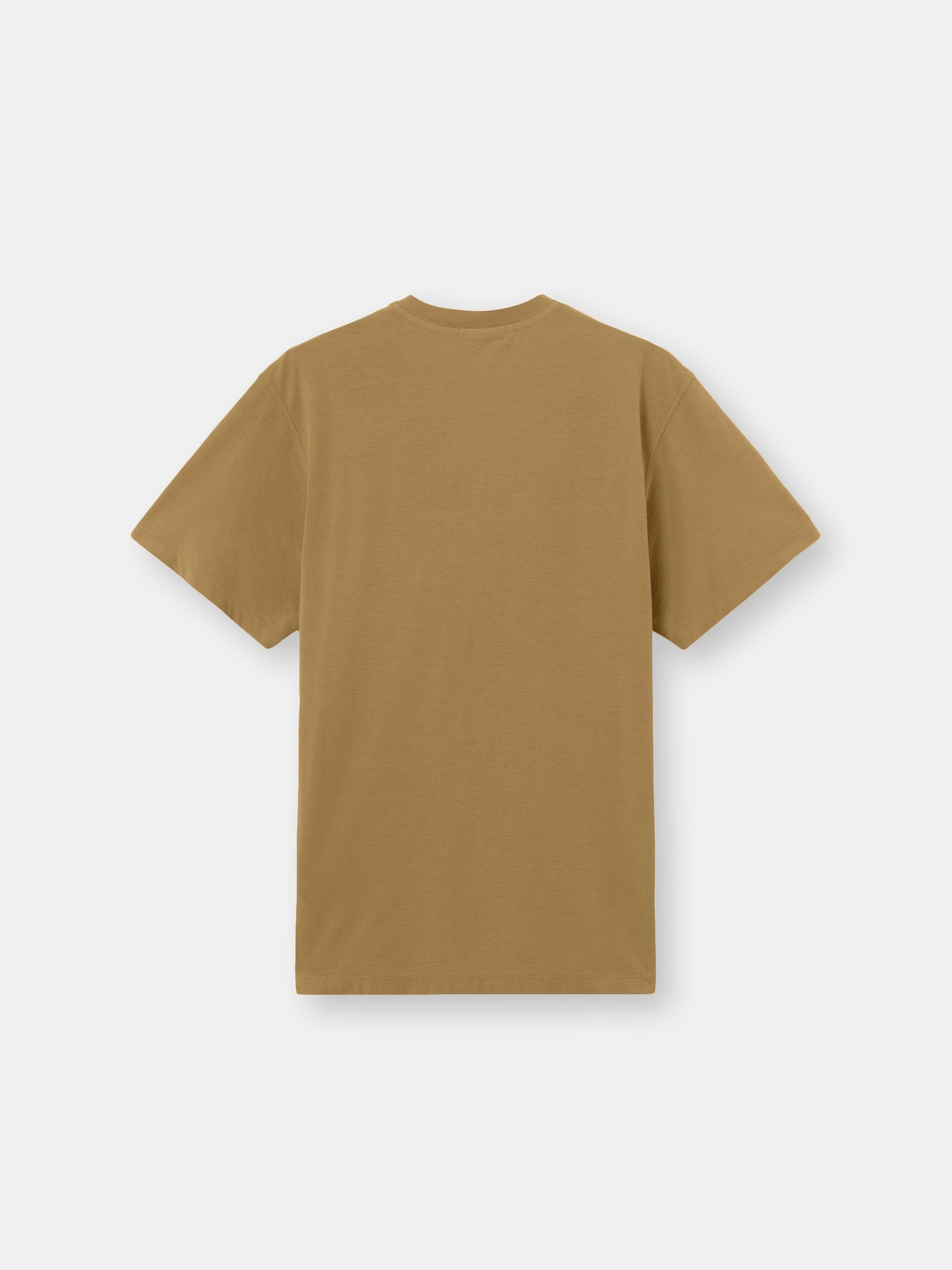 Dark Beige Slim-fit T-shirt with tonal Compass patch 2100021