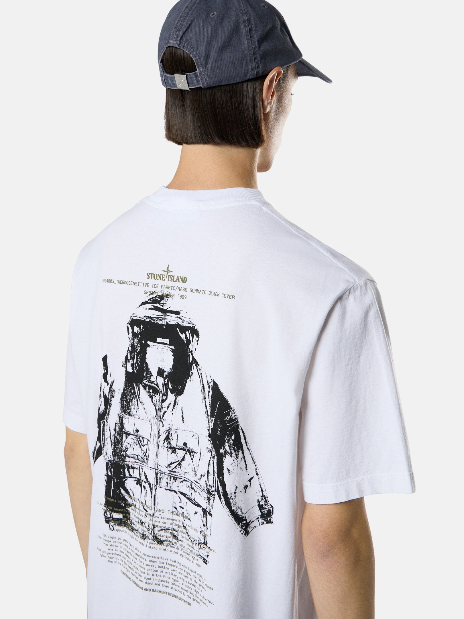 White Regular-fit T-shirt with 