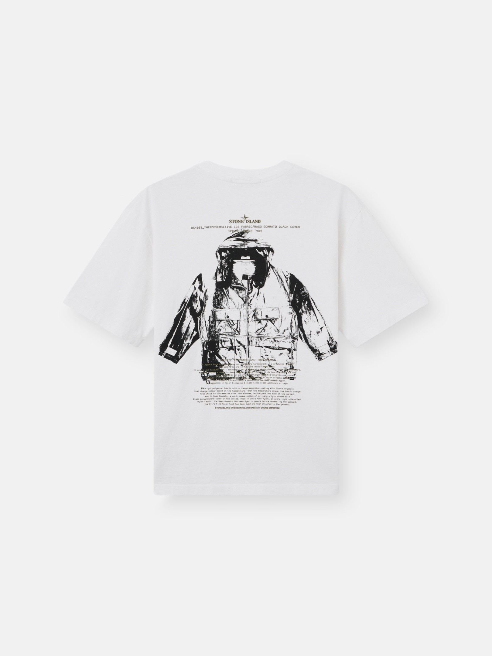 White Regular-fit T-shirt with 'ARCHIVIO' print 2100023 ORGANIC