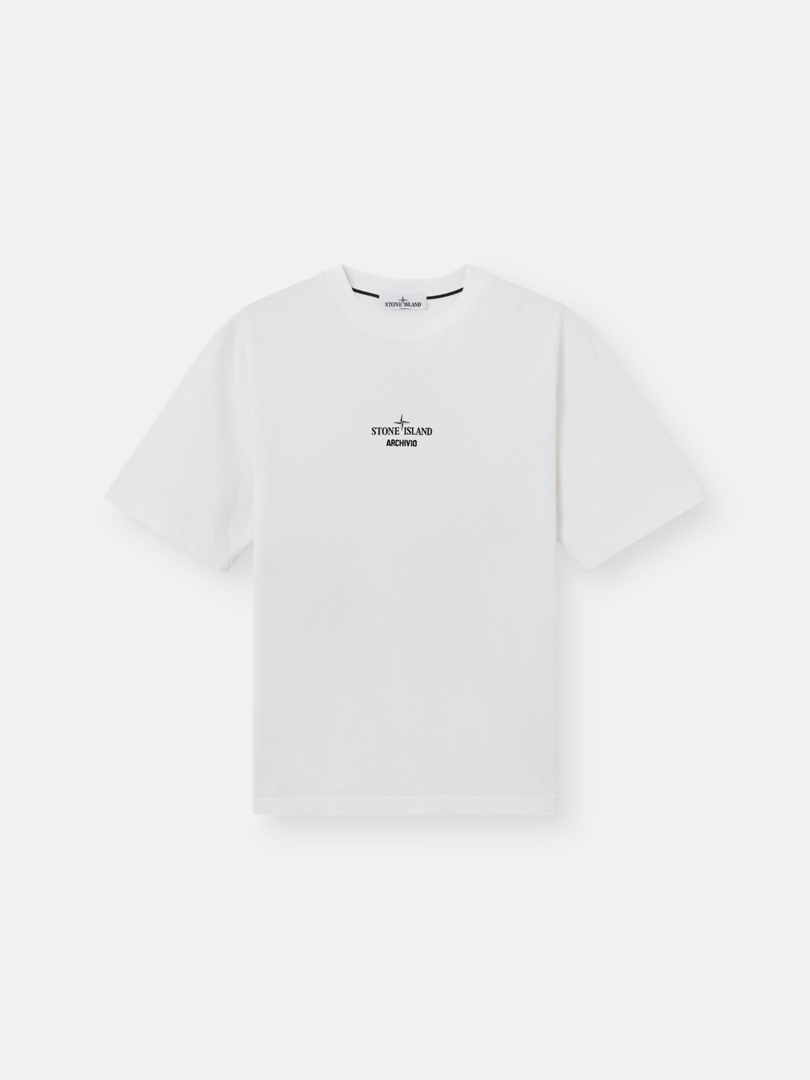 White Regular-fit T-shirt with 'ARCHIVIO' print 2100023 ORGANIC