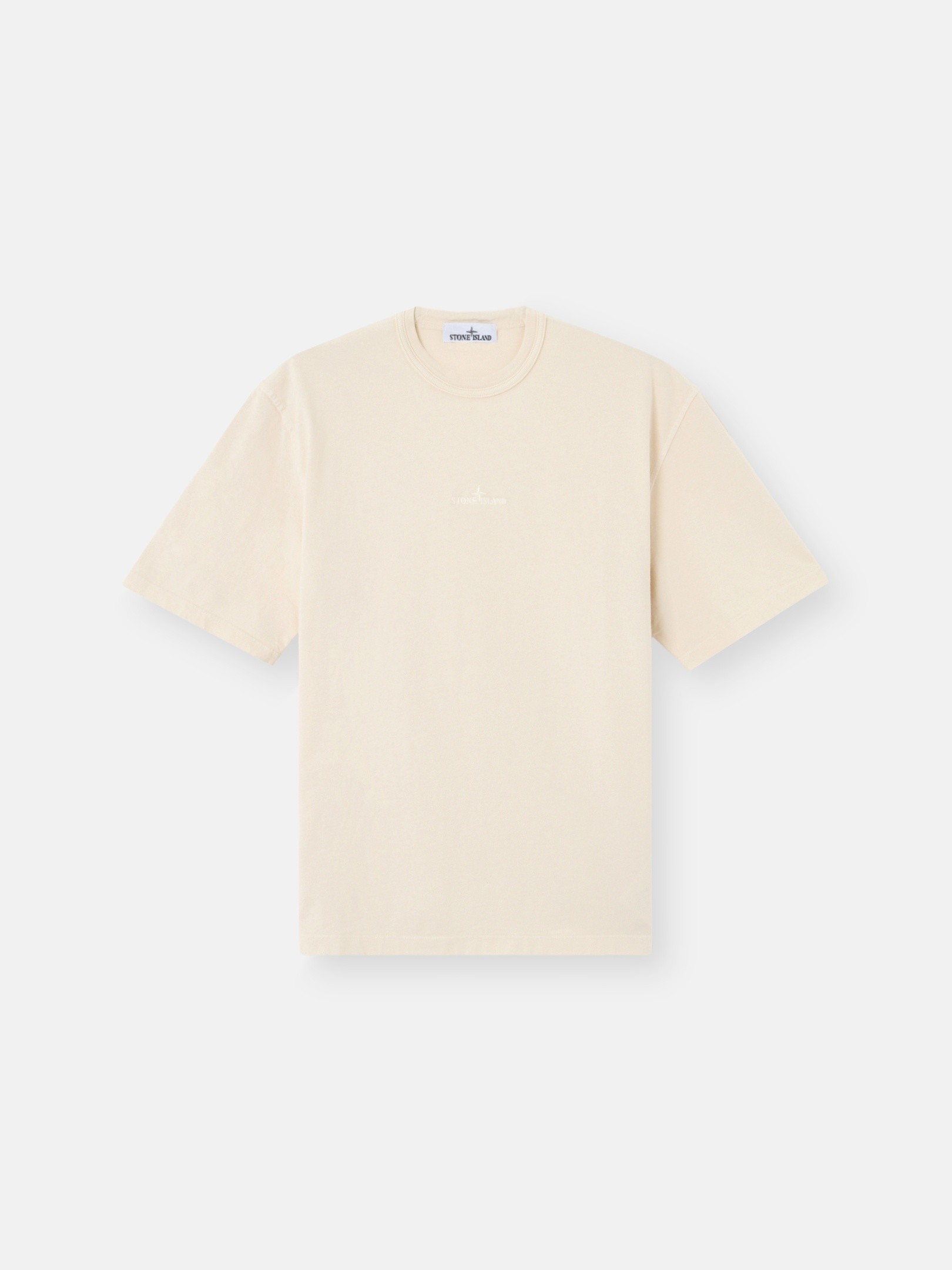Ivory Regular-fit T-shirt with logo embroidery 2100025 COMBED
