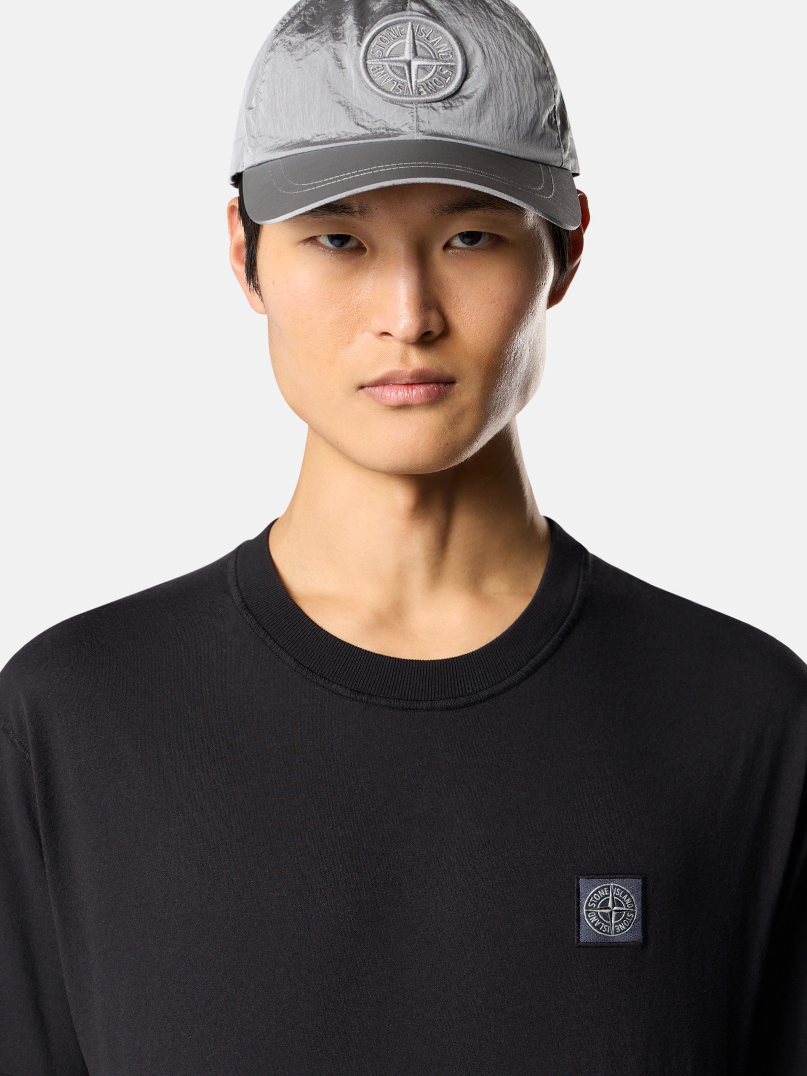 ブラック スリムフィット Tシャツ Compassパッチ 2100026 ORGANIC 