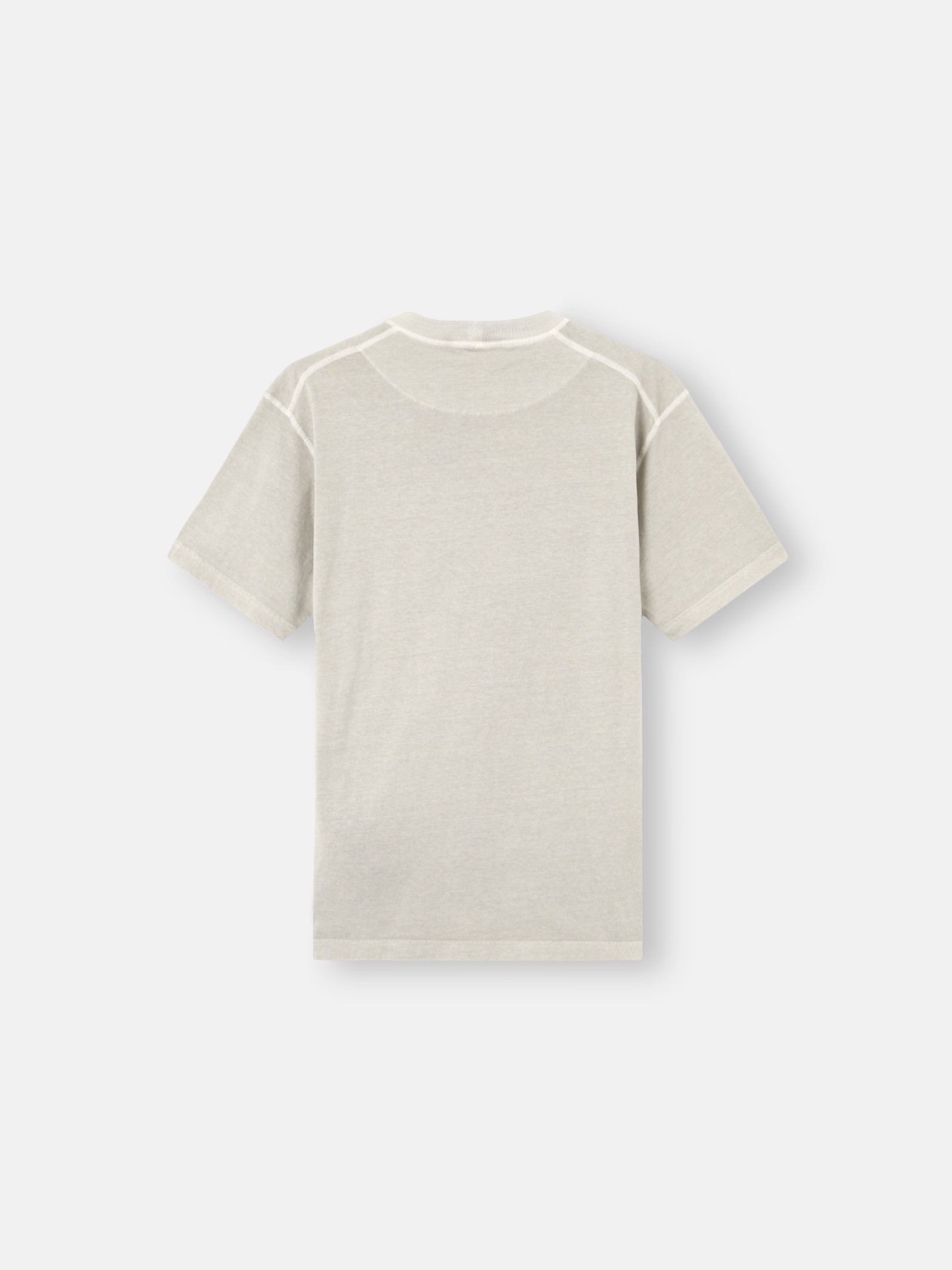 パールグレー スリムフィット Tシャツ Compassパッチ 2100026 ORGANIC