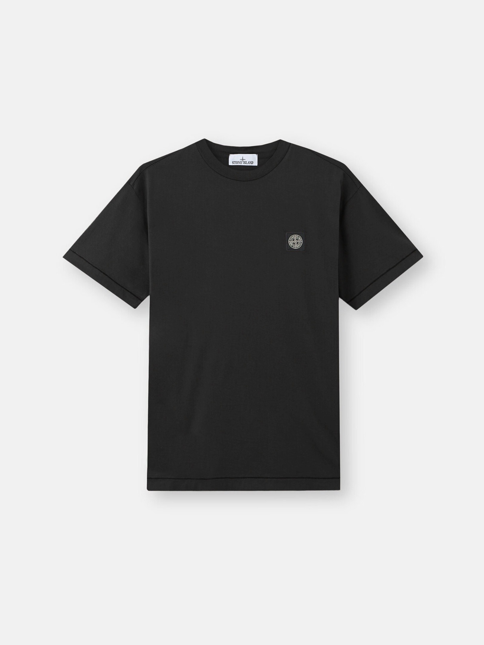 ブラック スリムフィット Tシャツ Compassパッチ 2100027 60/2 COTTON