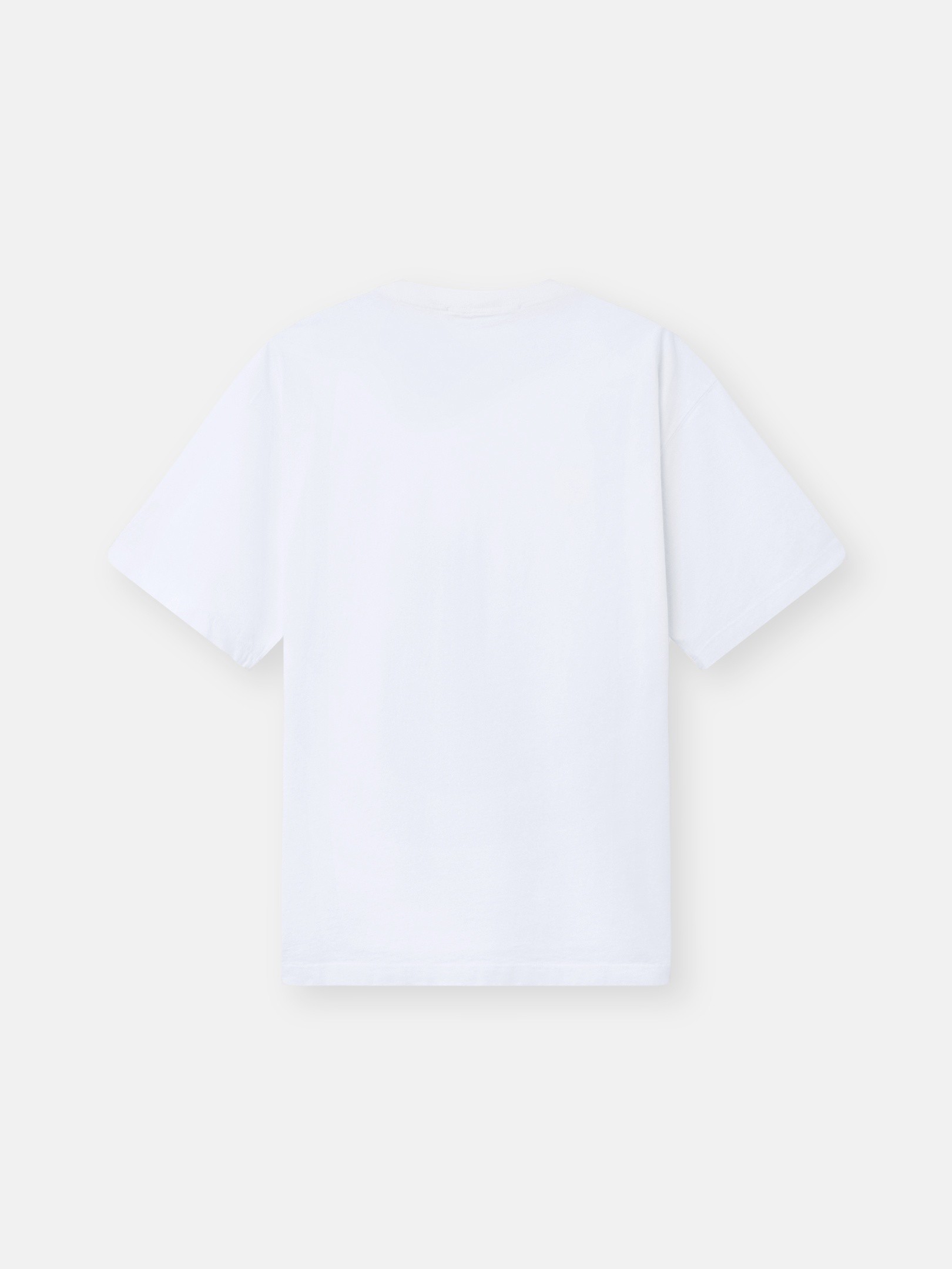 White Regular-fit T-shirt with Compass patch 2100030 COMBED