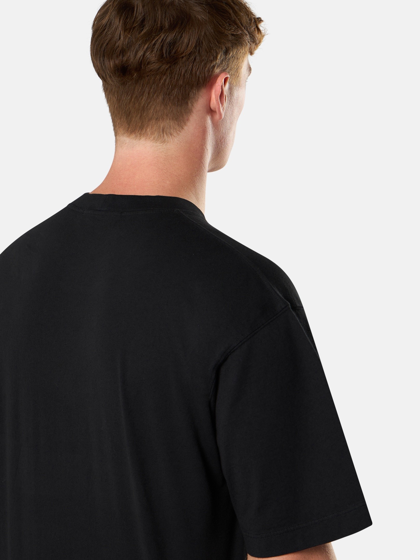 Black Regular-fit T-shirt with Compass patch 2100030 COMBED