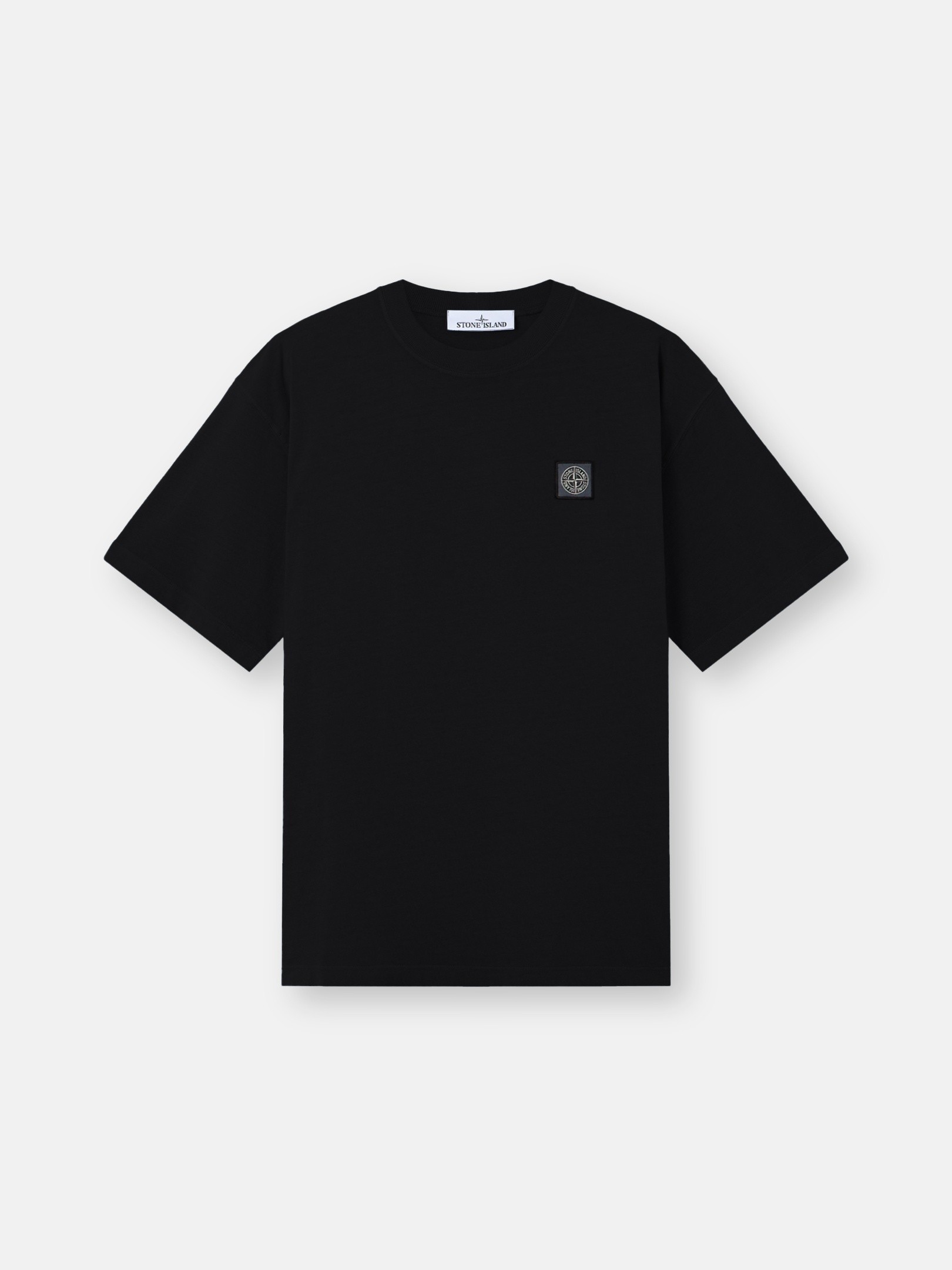 Black Regular-fit T-shirt with Compass patch 2100030 COMBED