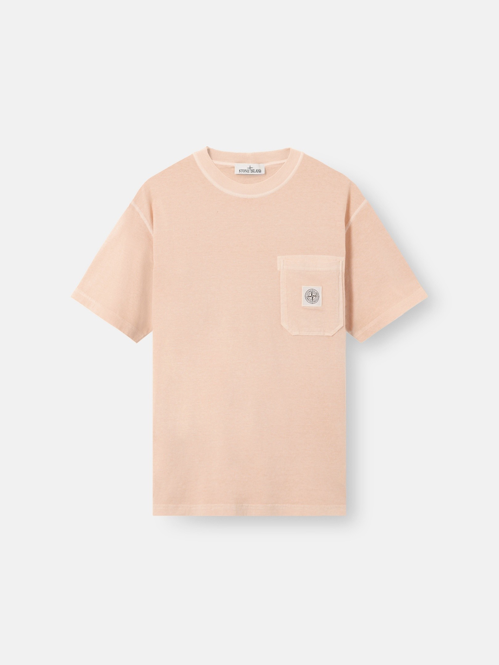 Plaster Pink Slim-fit T-shirt with Compass patch 2100032 ORGANIC