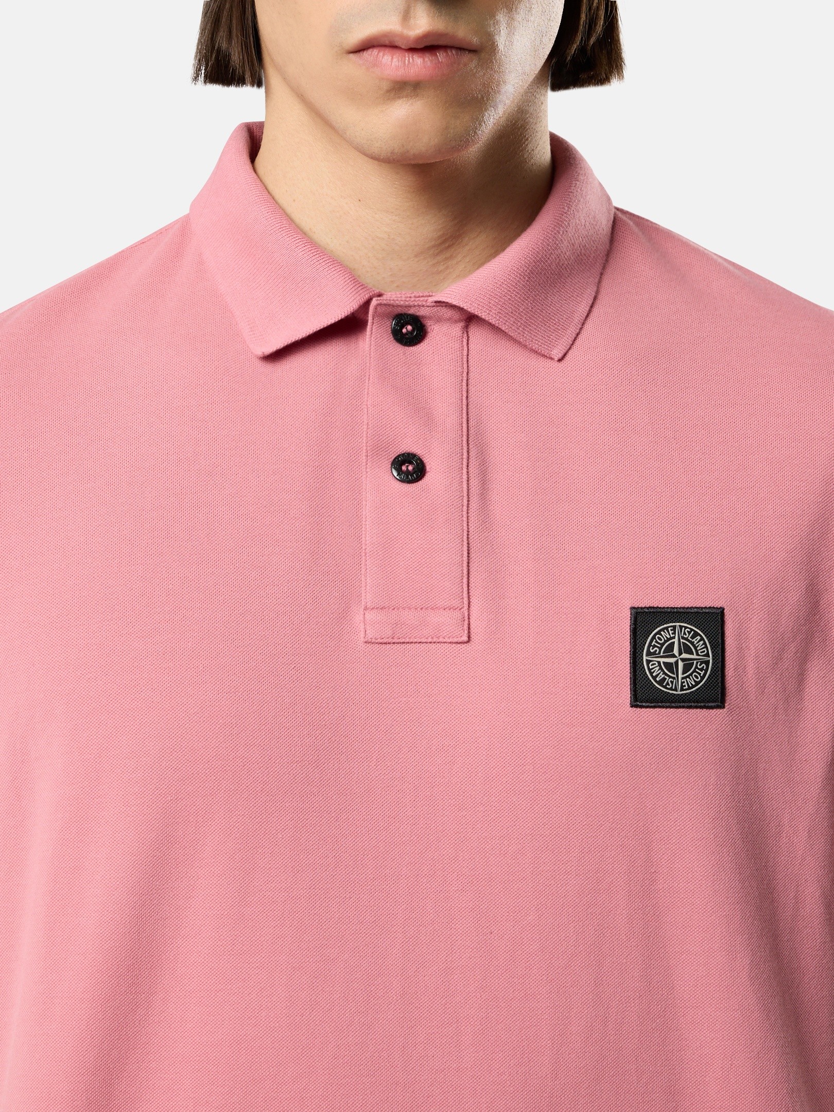 Oleander Slim-fit short-sleeve polo with Compass patch 2200008