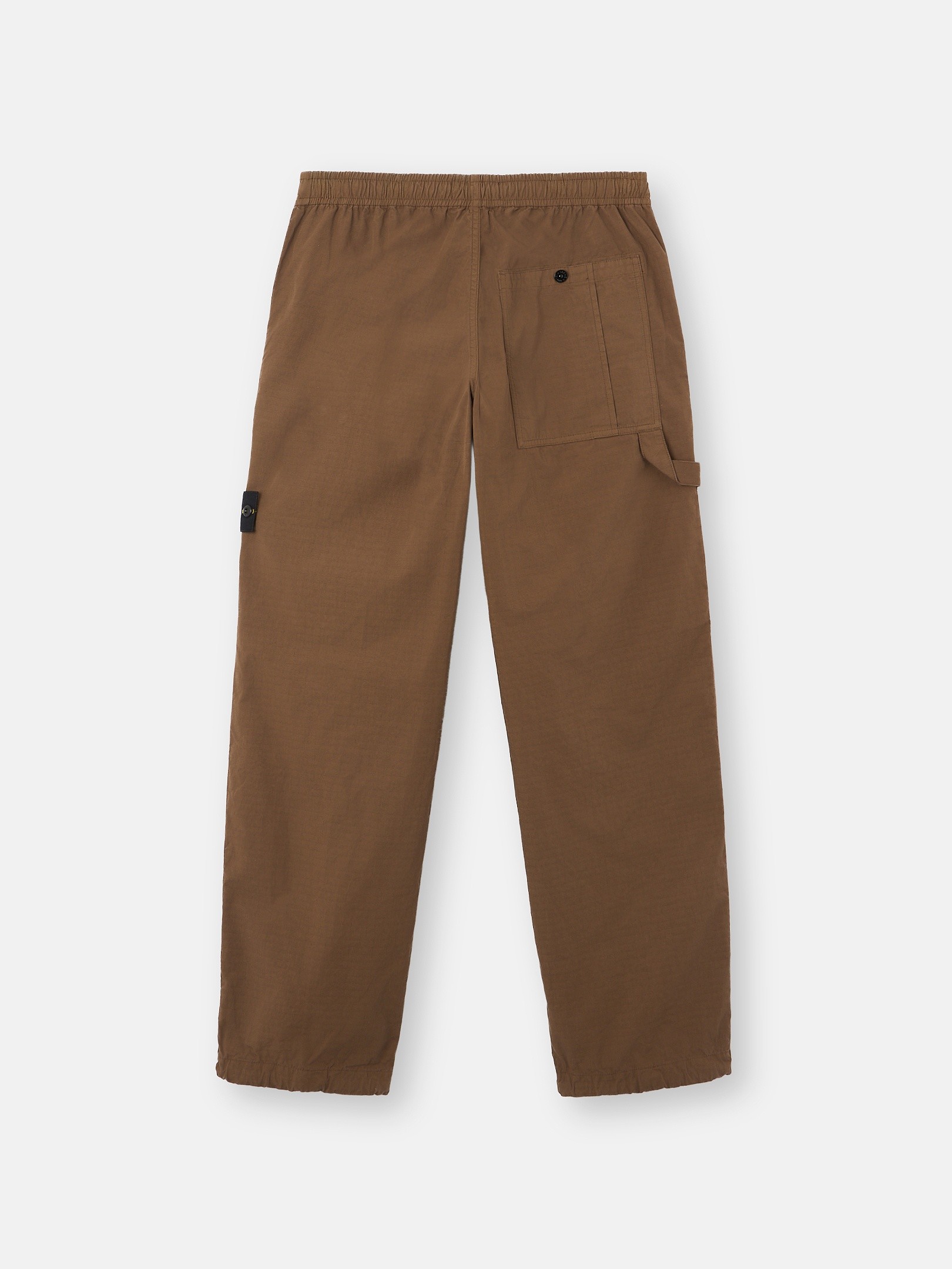 アンバー リラックスフィット カーゴパンツ 伸縮性ウエストバンド
