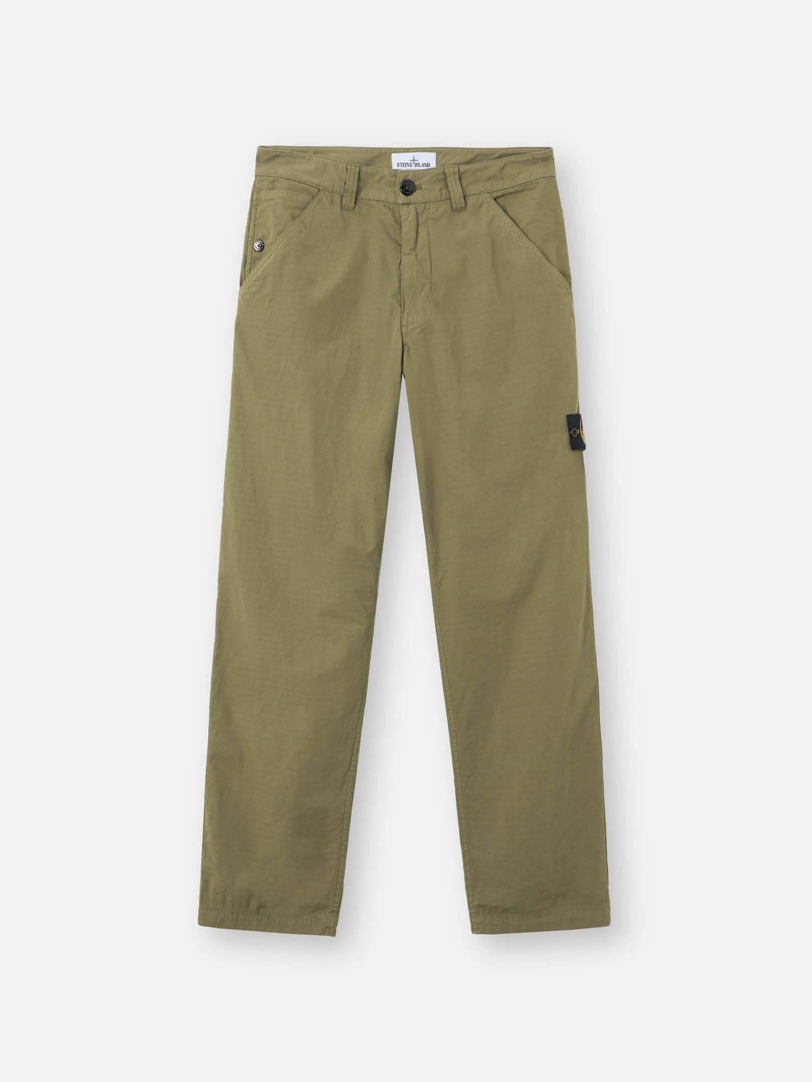 Military Green Relaxed-fit chino pants with pockets 3100008