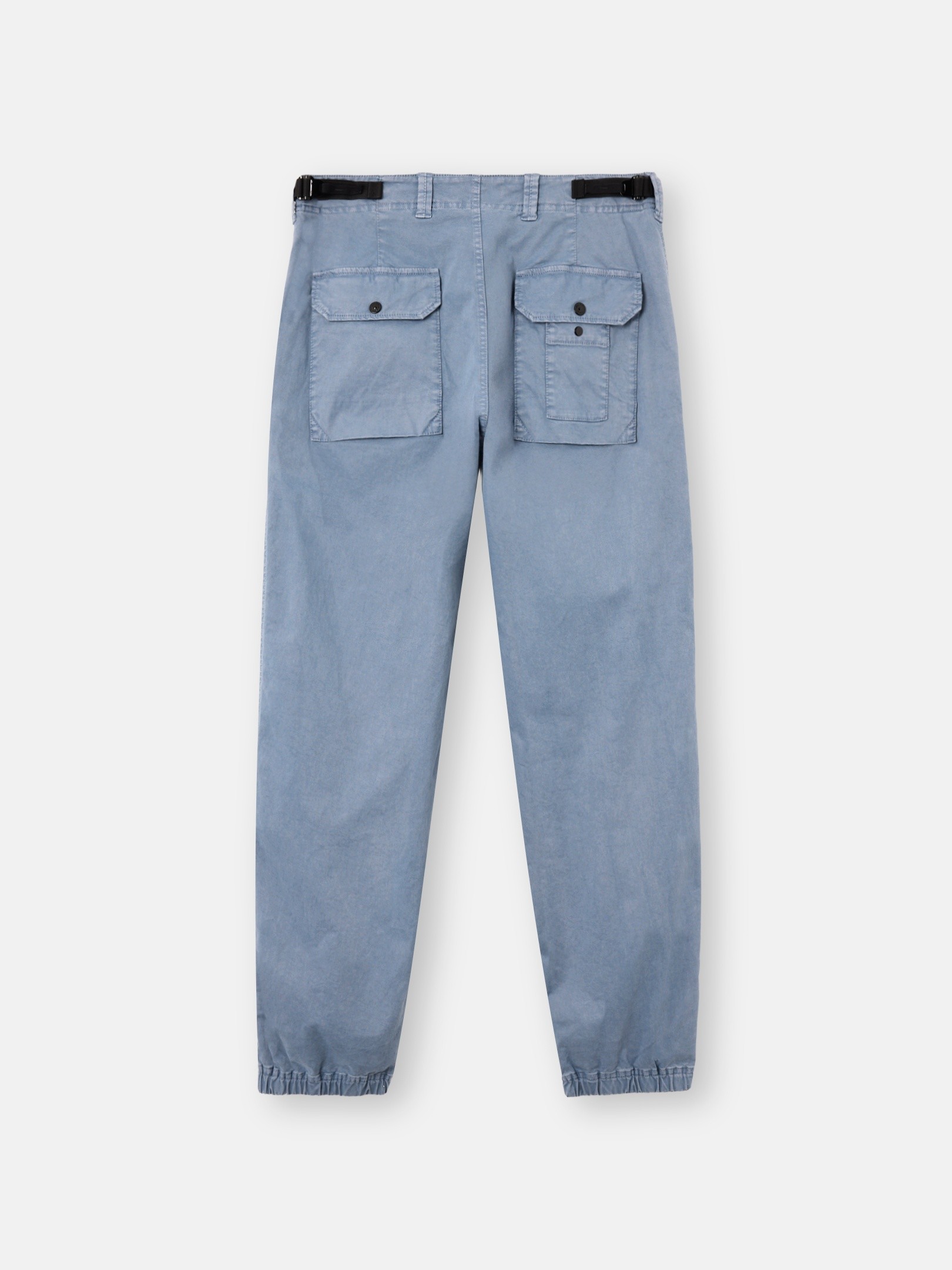 Avio Blue Loose-fit cargo pants with adjustable waistband 3100010