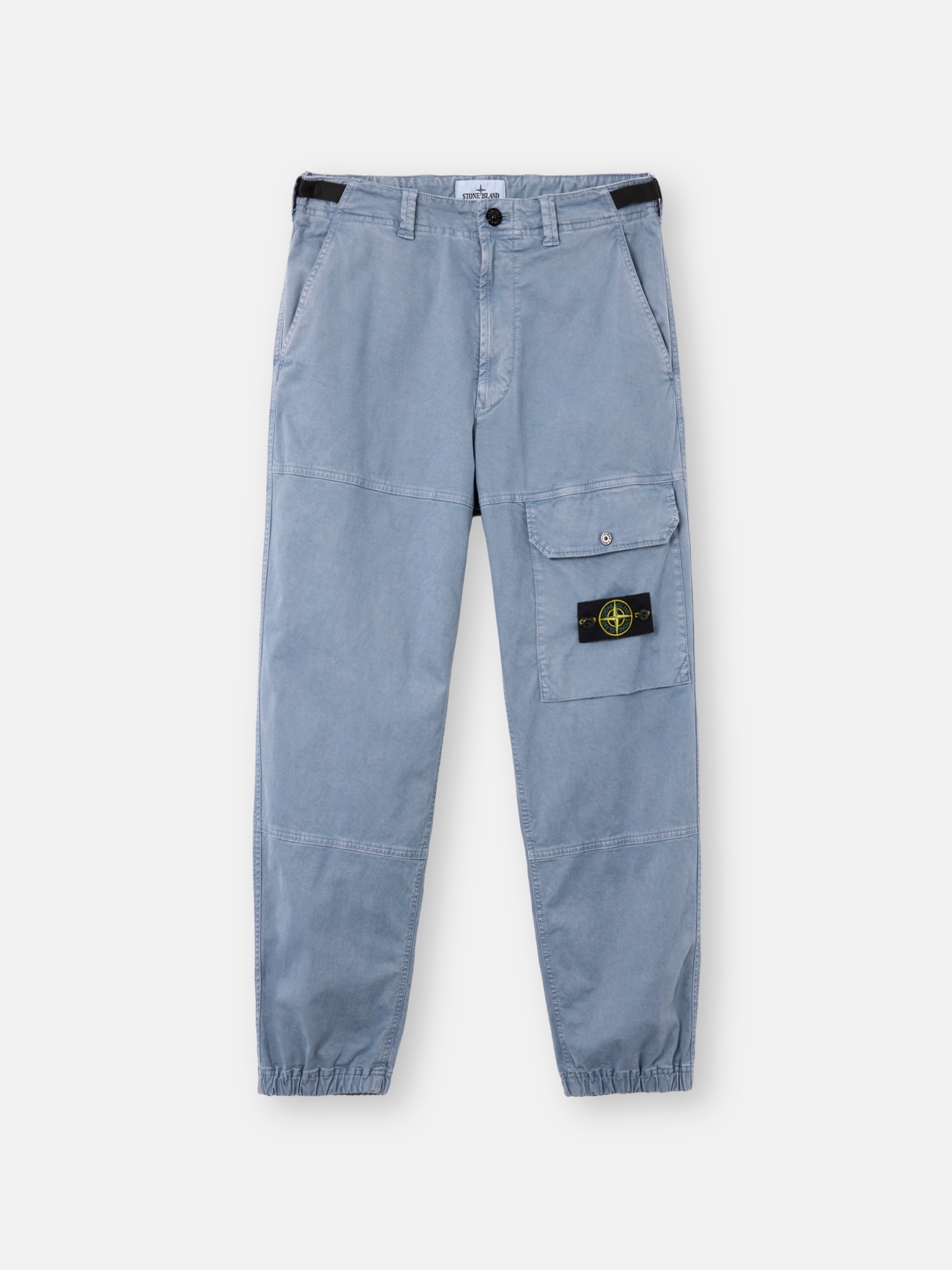 Avio Blue Loose-fit cargo pants with adjustable waistband 3100010