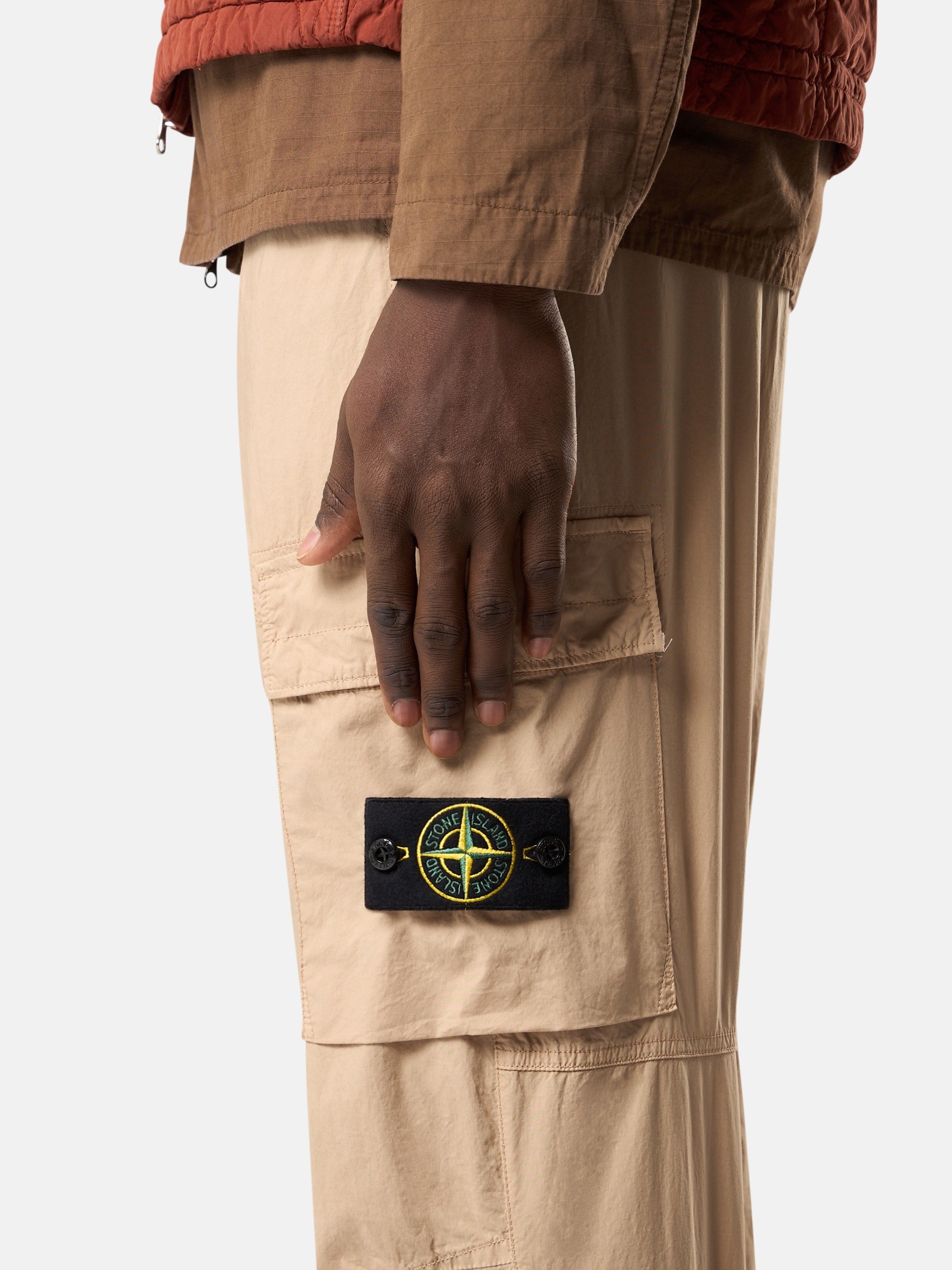 Desert Regular-tapered-fit cargo pants with elasticated waistband