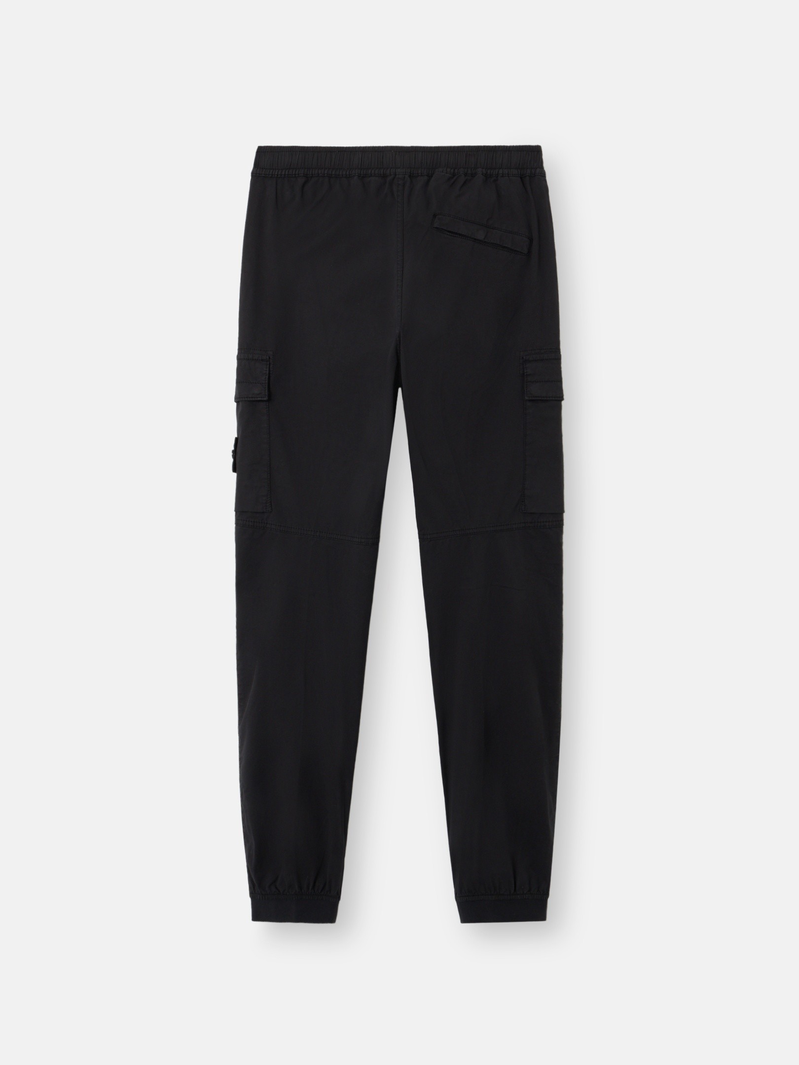 Black Regular-tapered-fit cargo pants with drawstring waistband