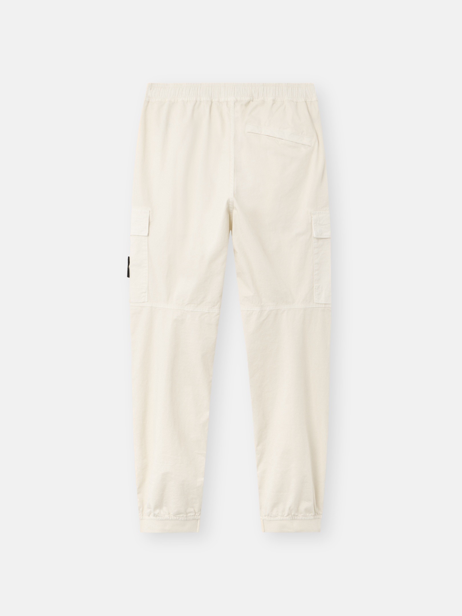 Ivory Regular-tapered-fit cargo pants with drawstring waistband