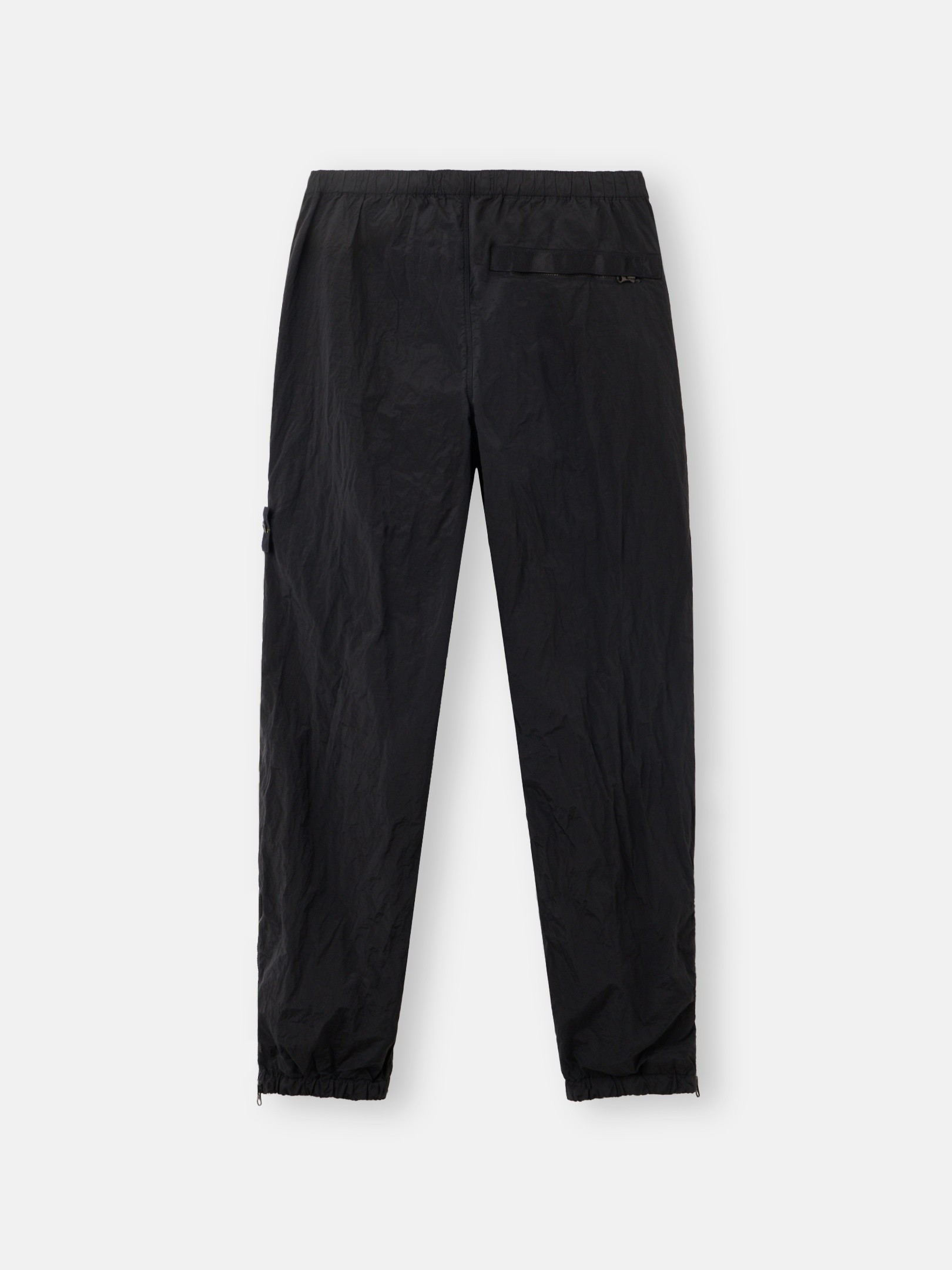 Black Regular-fit sweatpants with zipper cuffs 3100035 NYLON METAL