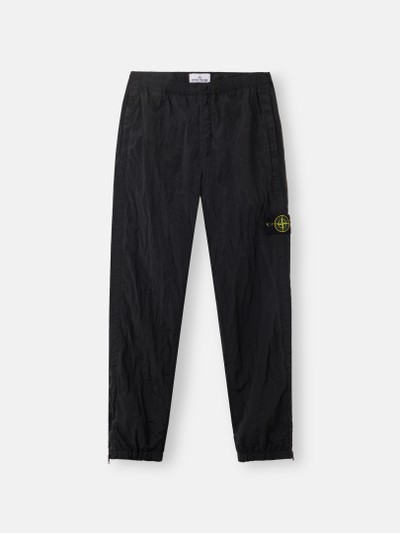 Stone  ナイロンメタルカーゴパンツ ブラック ブラック レギュラーフィット ジョガーパンツ 裾ファスナー付き