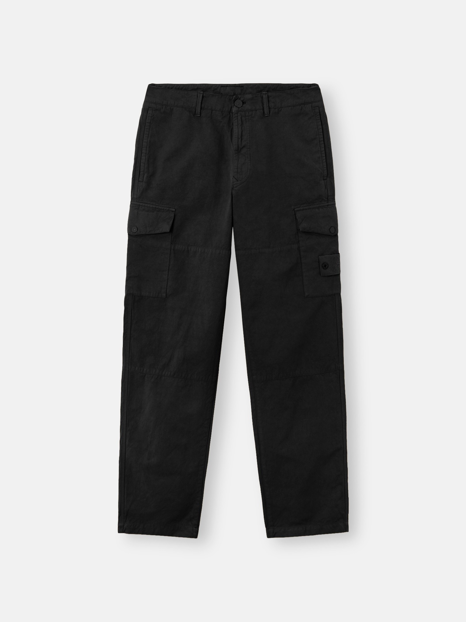 Black Regular-fit cargo pants with paneled construction 3100041