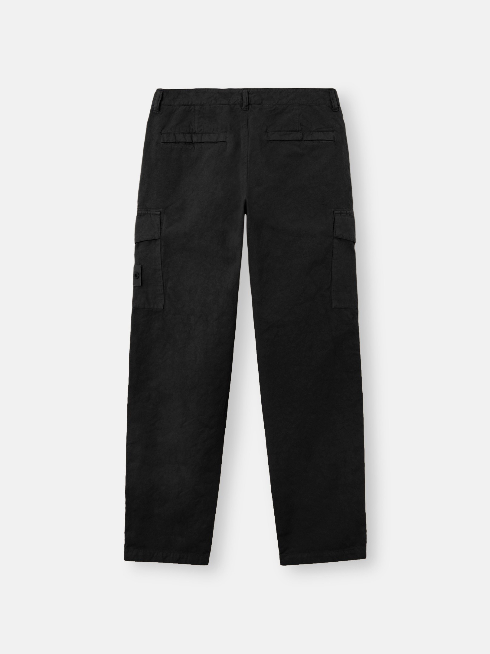 Black Regular-fit cargo pants with paneled construction 3100041