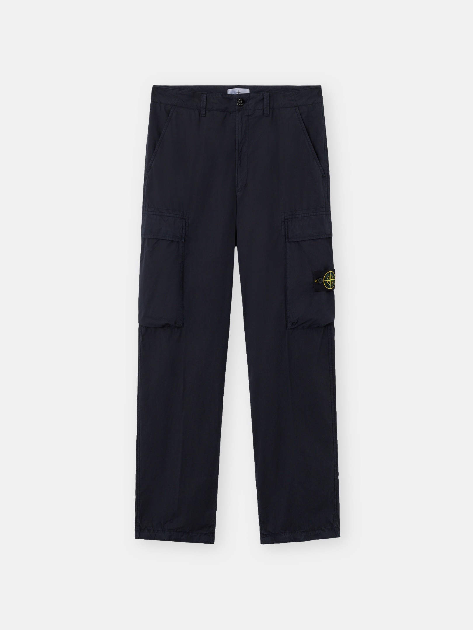 Navy Blue Loose-fit cargo trousers with drawstring cuffs 3100043