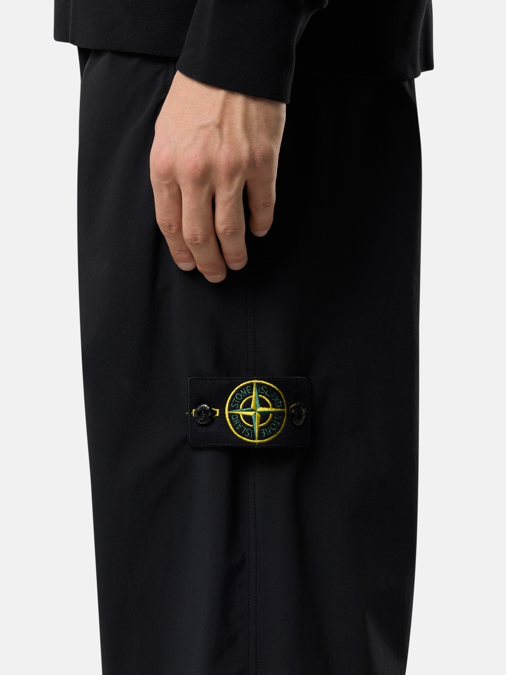 Black Loose-fit sweatpants with zipper pockets 3100048 STRETCH