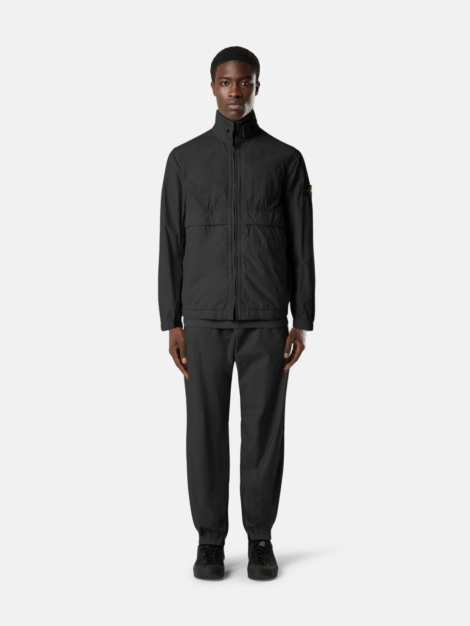 Black Loose-fit jogger trousers with elasticated cuffs 3100049