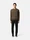 3100053 BRUSHED ORGANIC COTTON CANVAS 'OLD' EFFECT Negro Stone Island