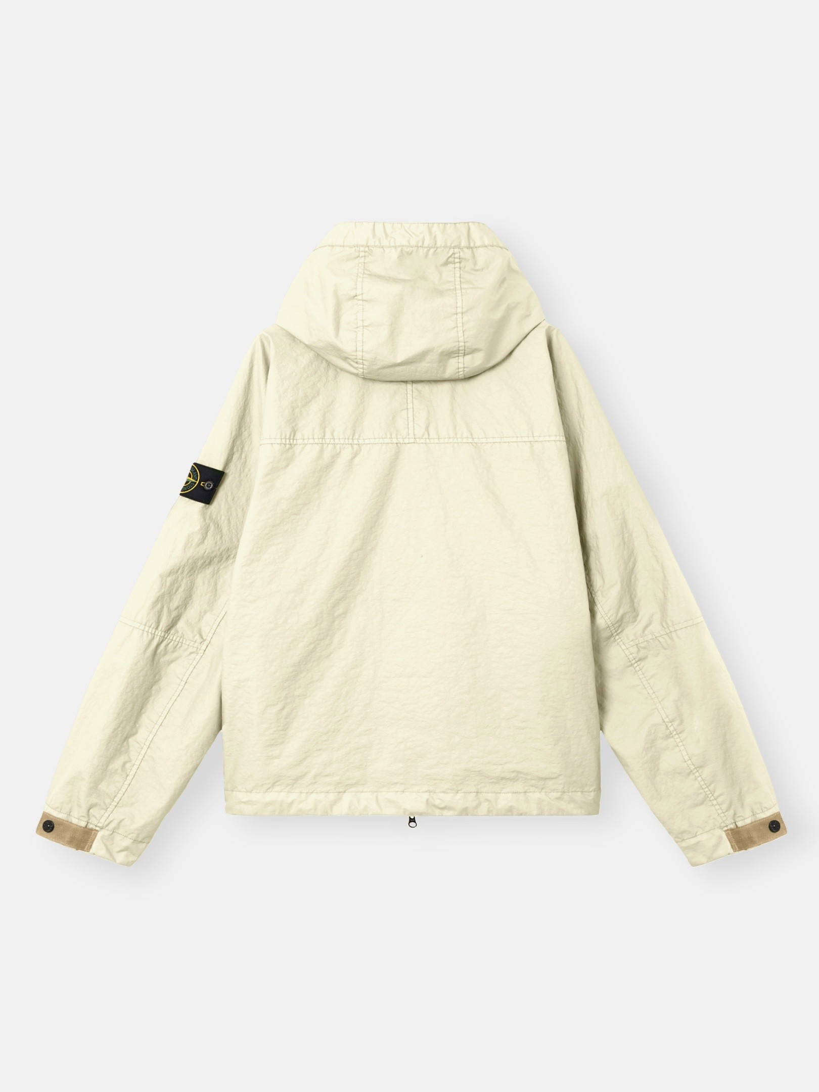 Ivory Hooded jacket with water-resistant membrane 4100004 MEMBRANA